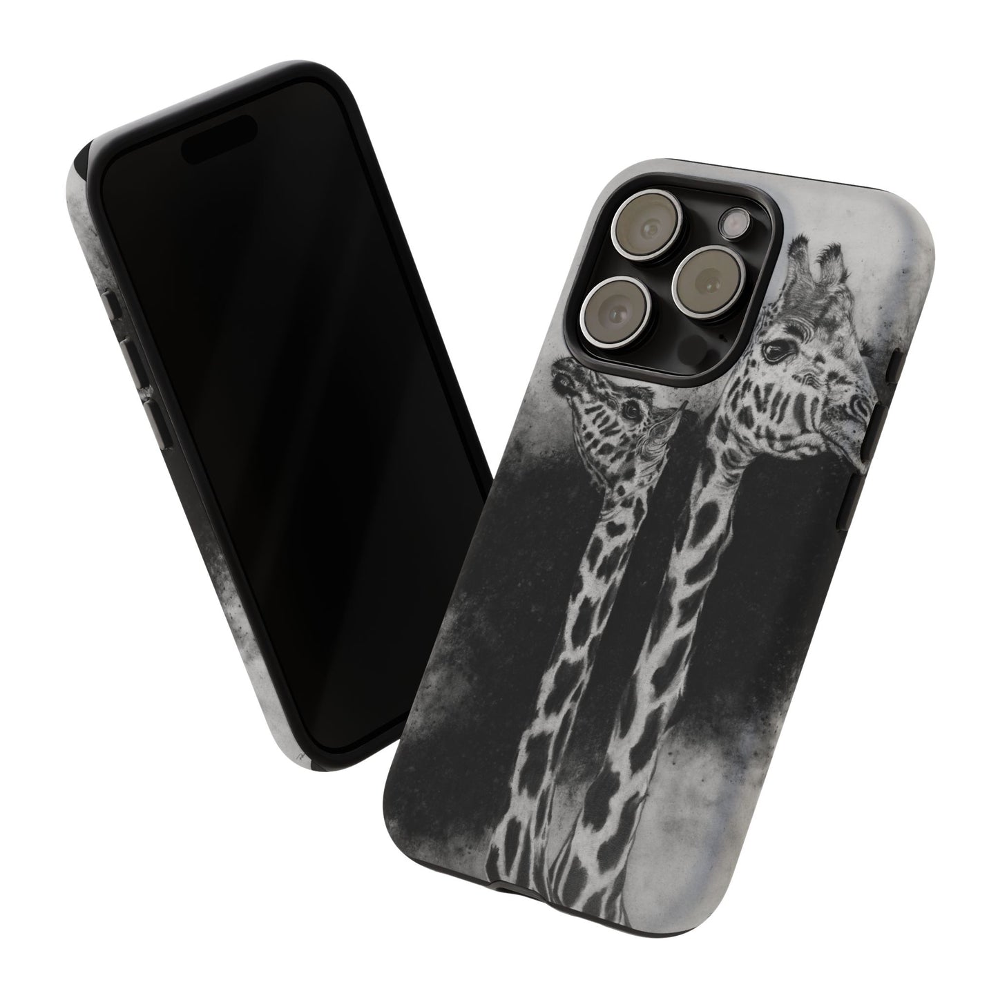 Grace in the Grassland, Giraffe Tough Phone Cases
