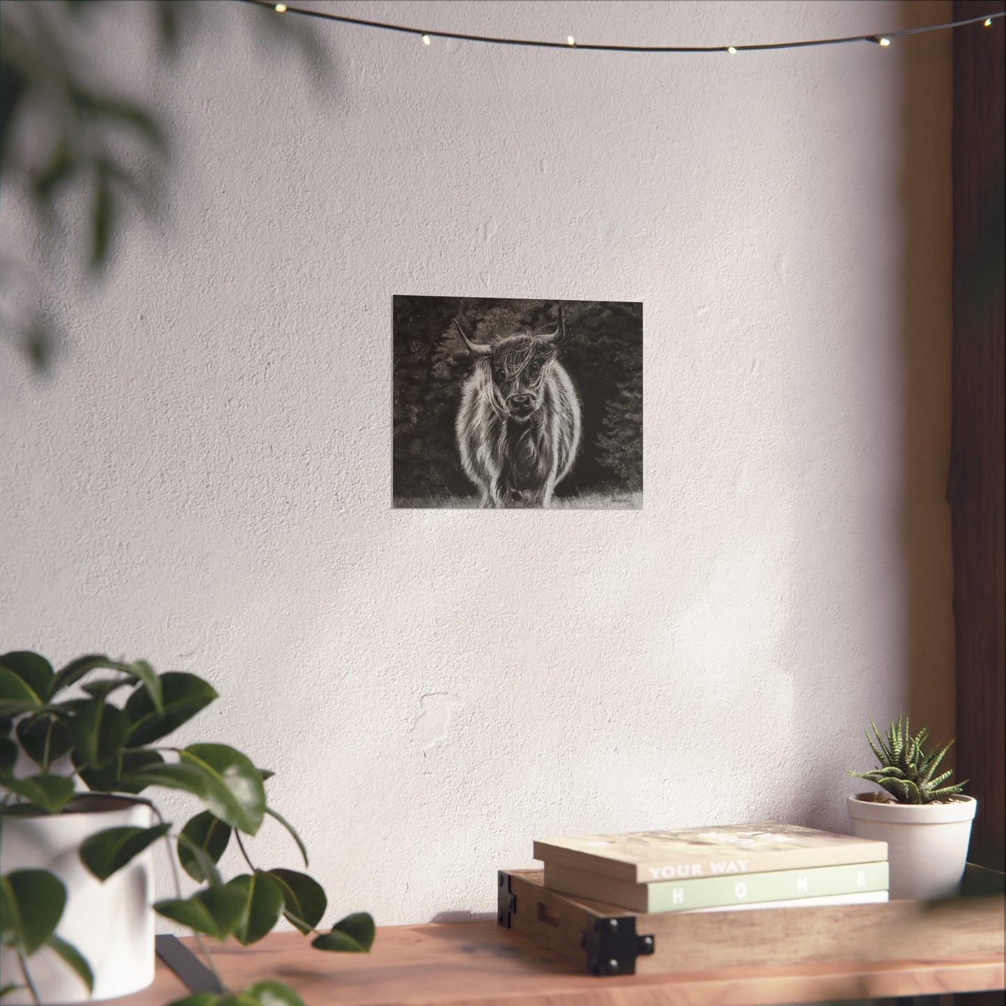 Ragamuffin. Highland Cow Fine Art Print
