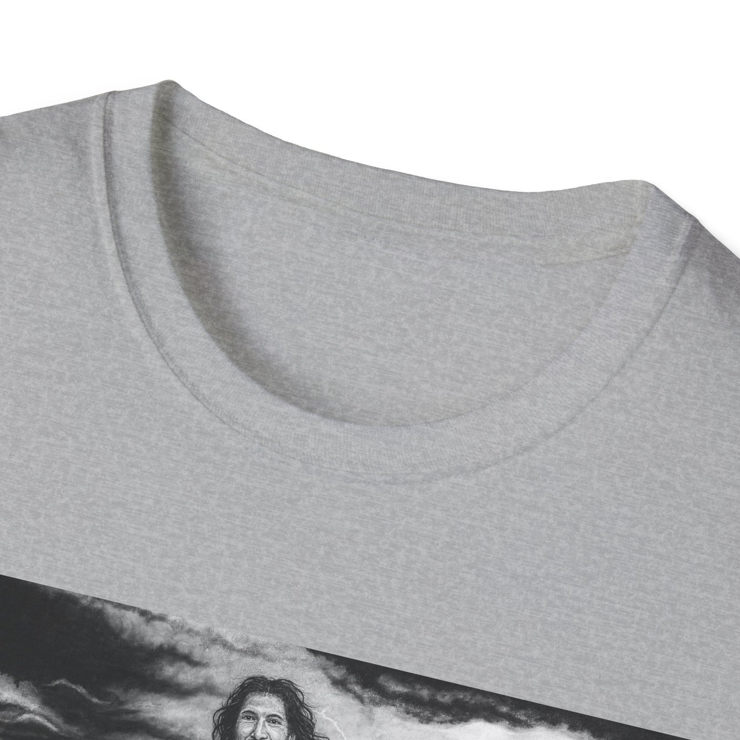 View from the Boat, Jesus Walking on Water Painting T-Shirt — Spiritual Christian Faith Tee