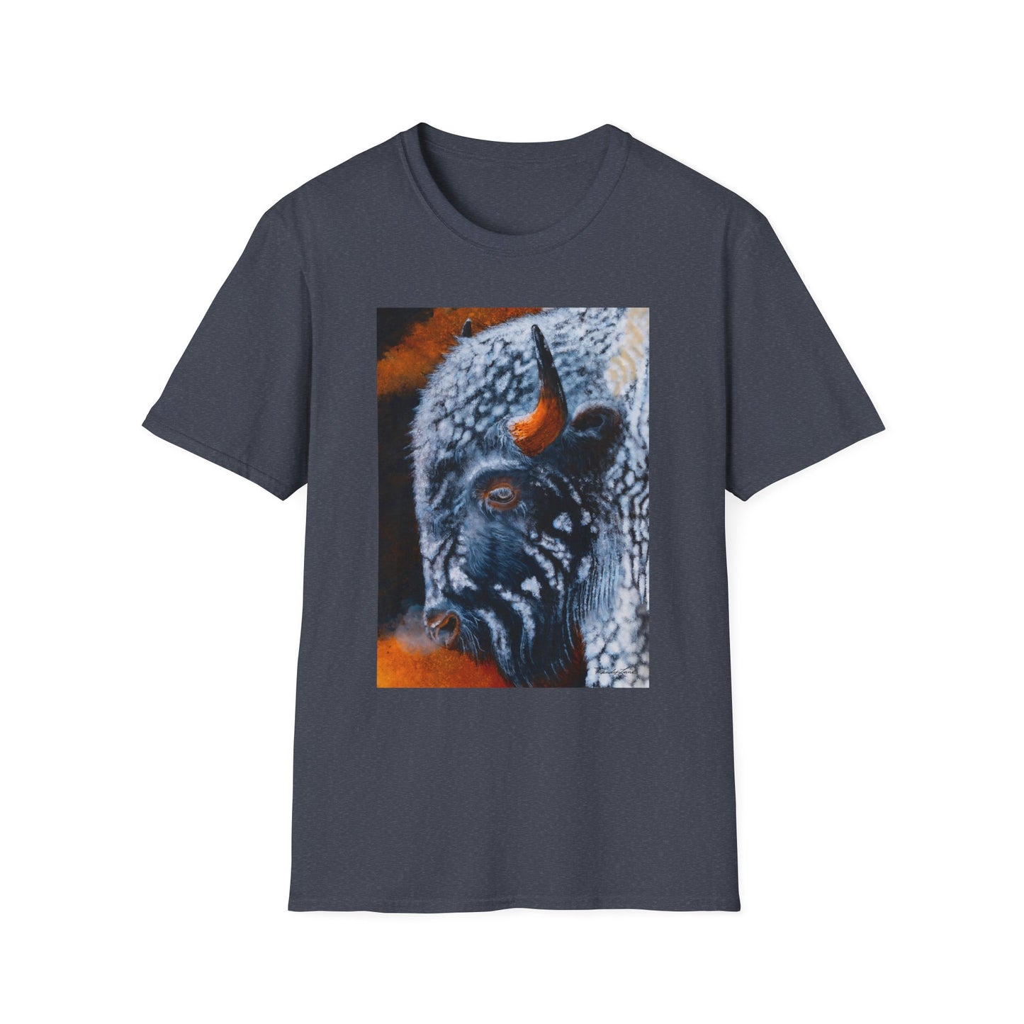 Storm Bison, Unisex Softstyle T-Shirt