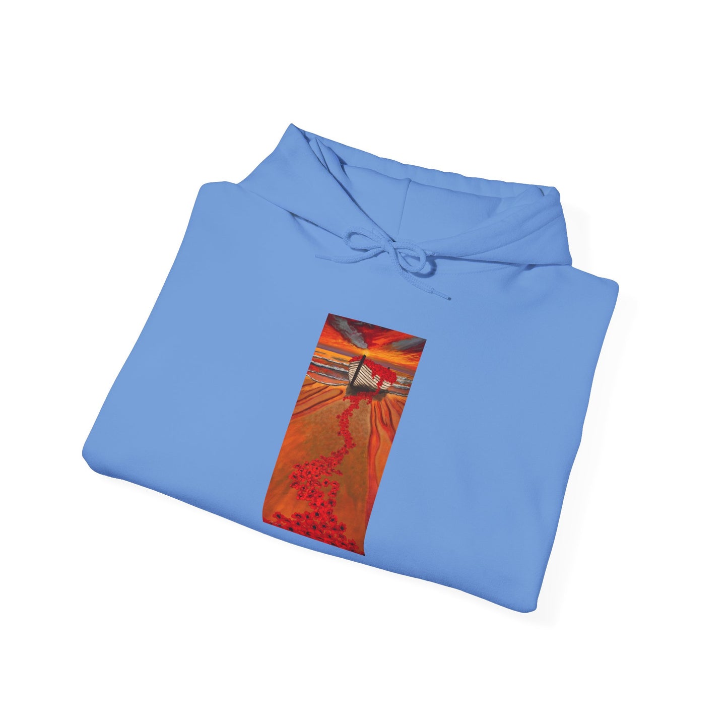 Grace Garden, Vibrant Sunset Graphic Hoodie, Unisex Hooded Sweatshirt