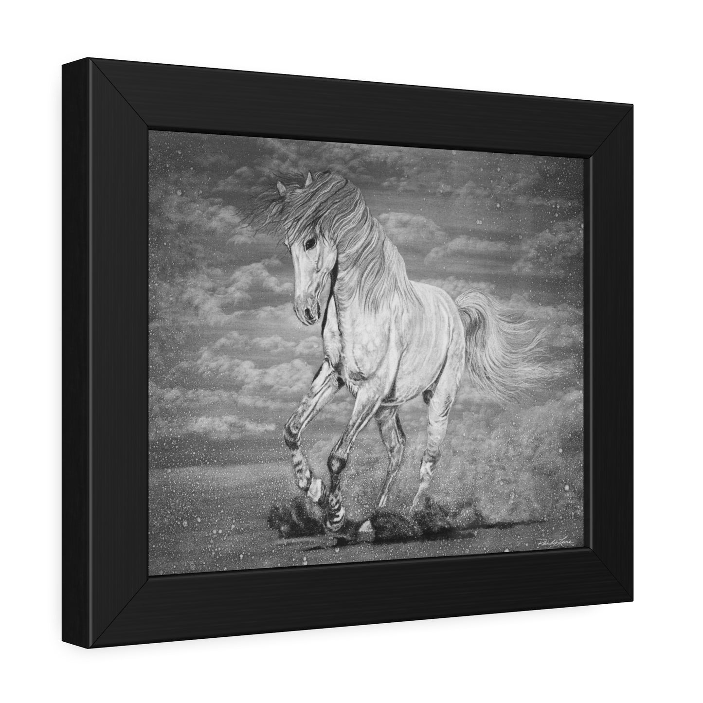 Equine Elegance. Prancing Horse Framed Fine Art Print