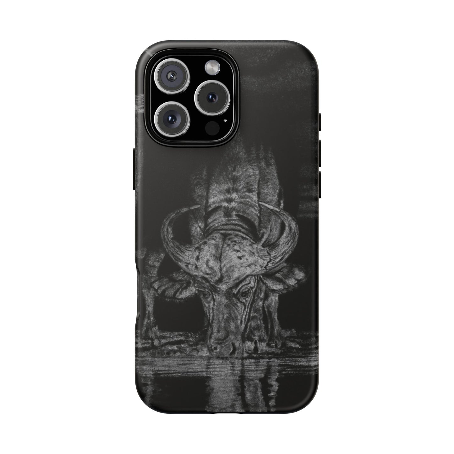 The Waterhole, Cape Buffalo Tough Phone Cases