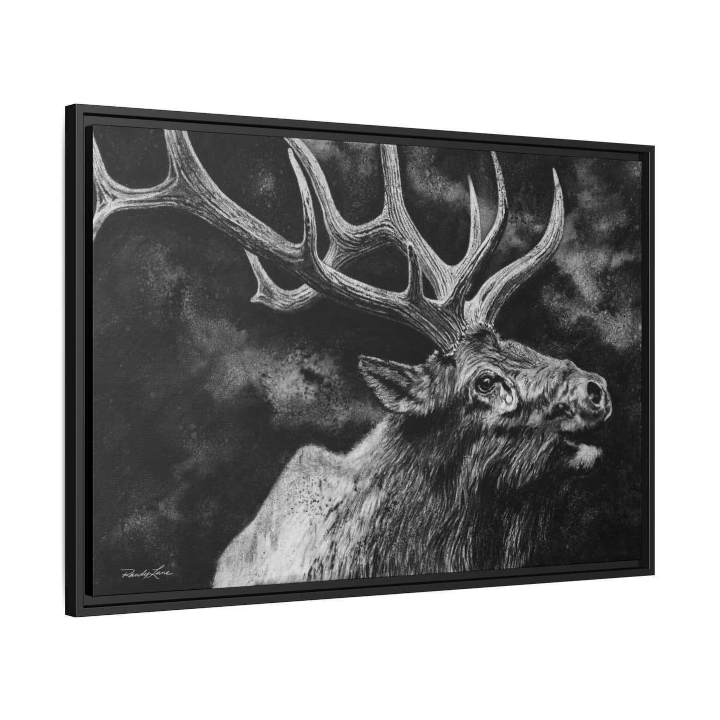 Gladiator, Framed Elk Wall Art,  Matte Canvas