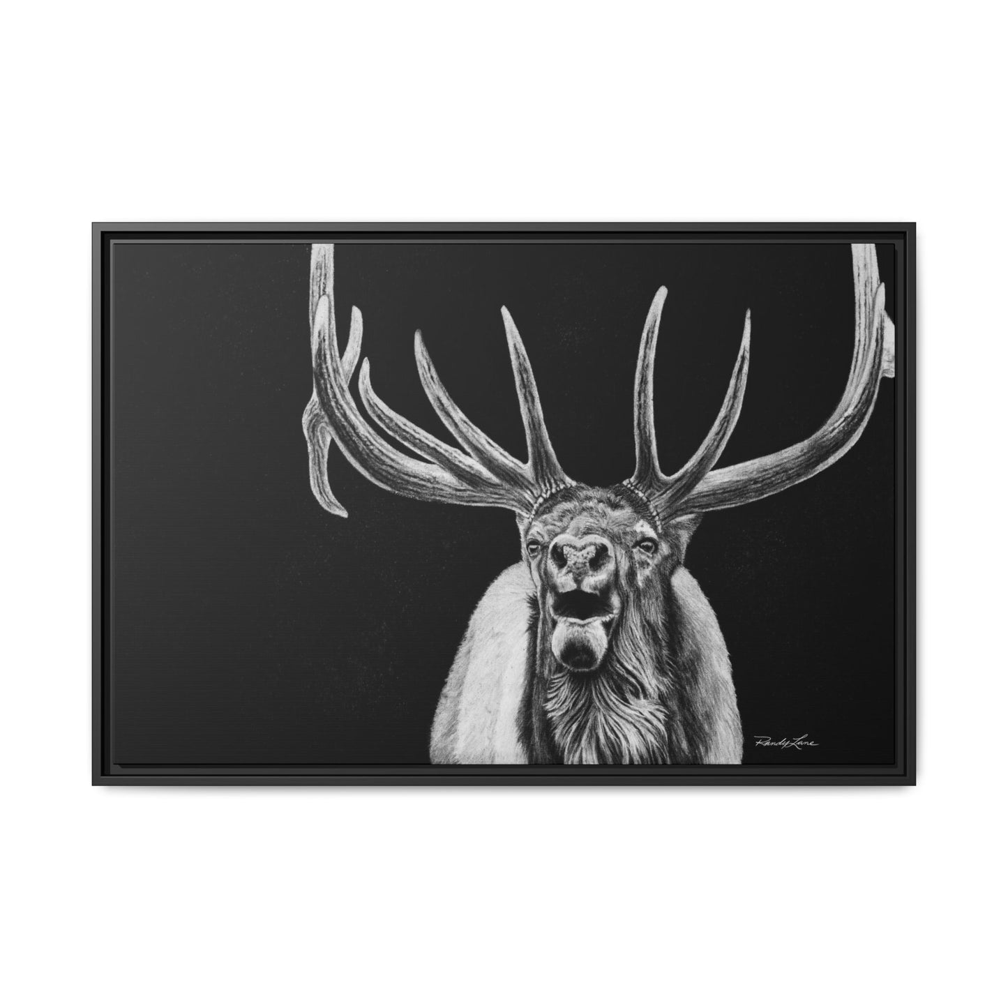Heavy is the Crown, Elk Matte Canvas Print, Framed (Multi-color)