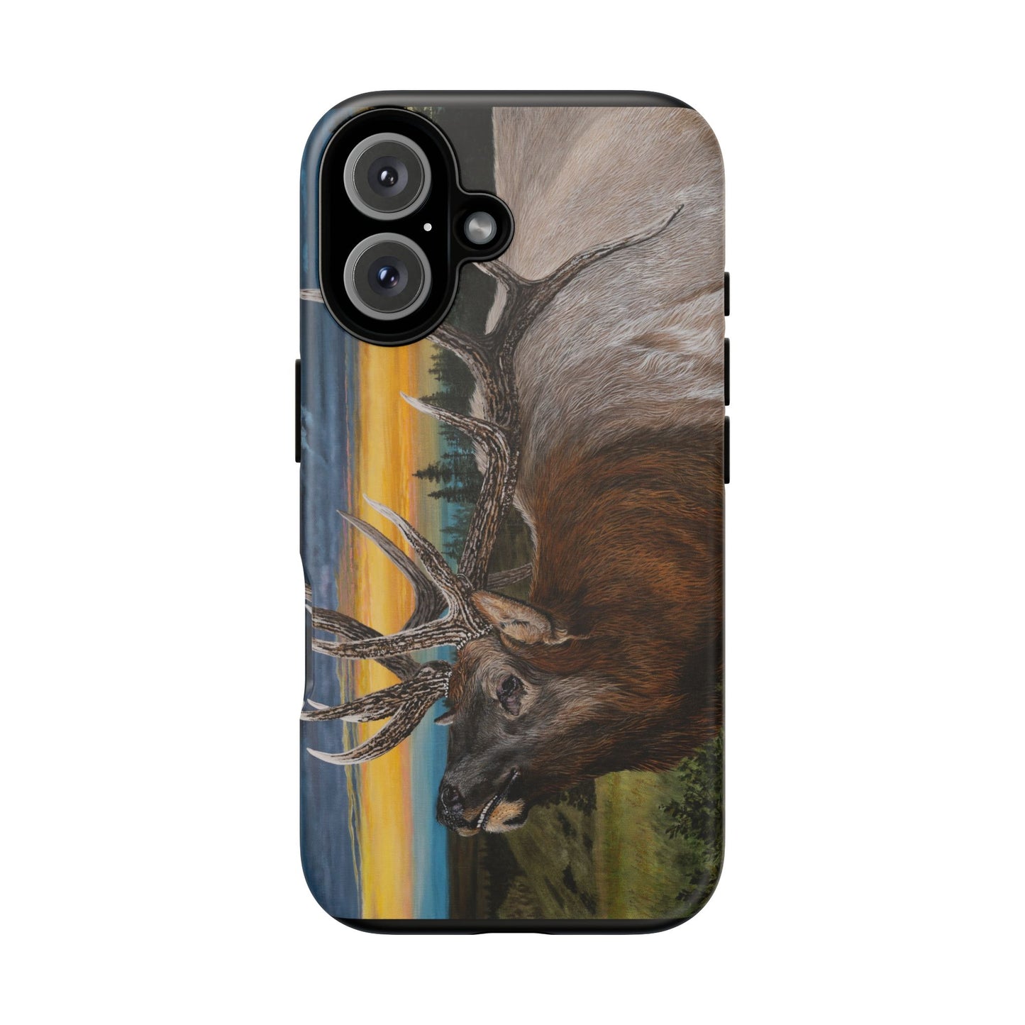 Sunset Serenade, Elk Phone Case