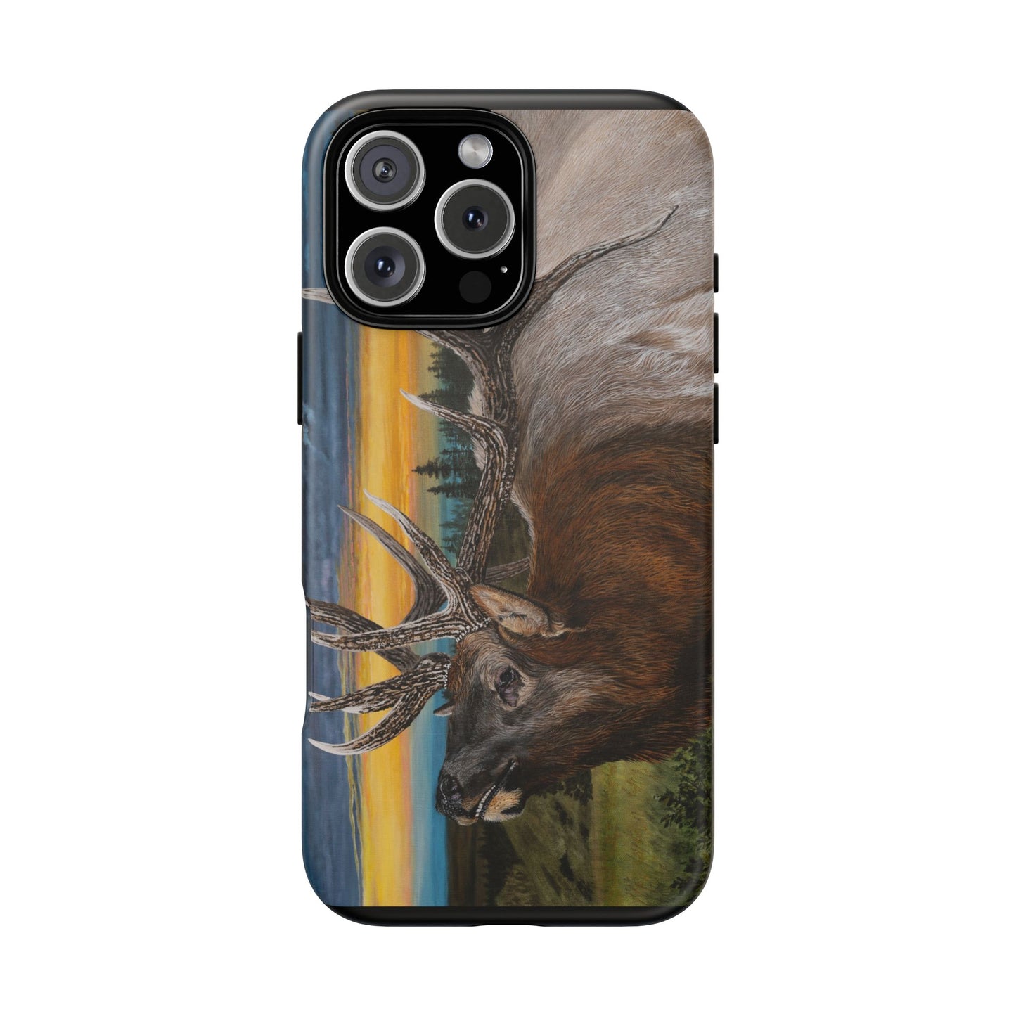 Sunset Serenade, Elk Phone Case