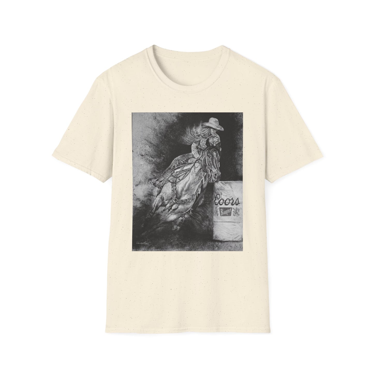 Sophie's Run. Rodeo Barrel Racer Unisex Softstyle T-Shirt