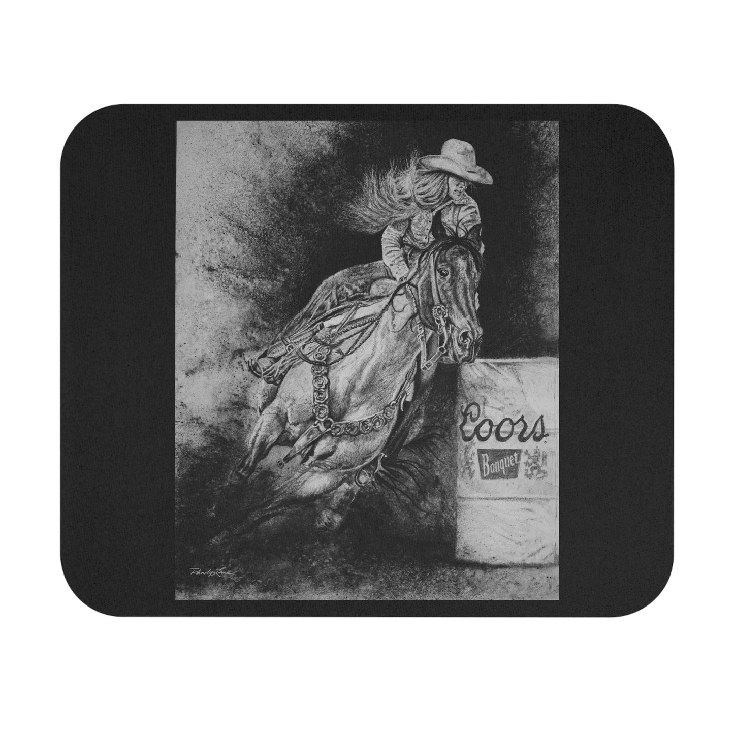 Sophie's Run. Rodeo Barrel Racer Mouse Pad