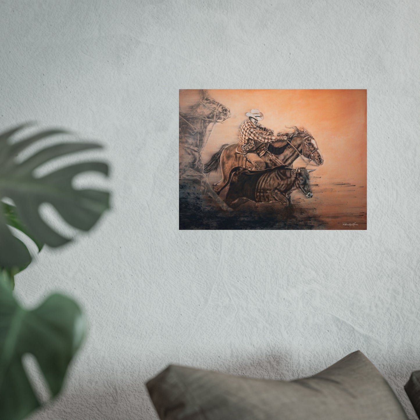 Get Some. Bulldogging Fine Art Print