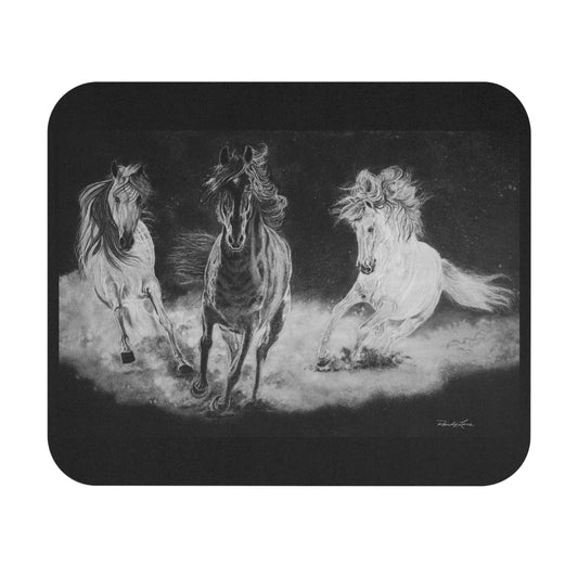 Midnight Run. Horse Print Mouse Pad