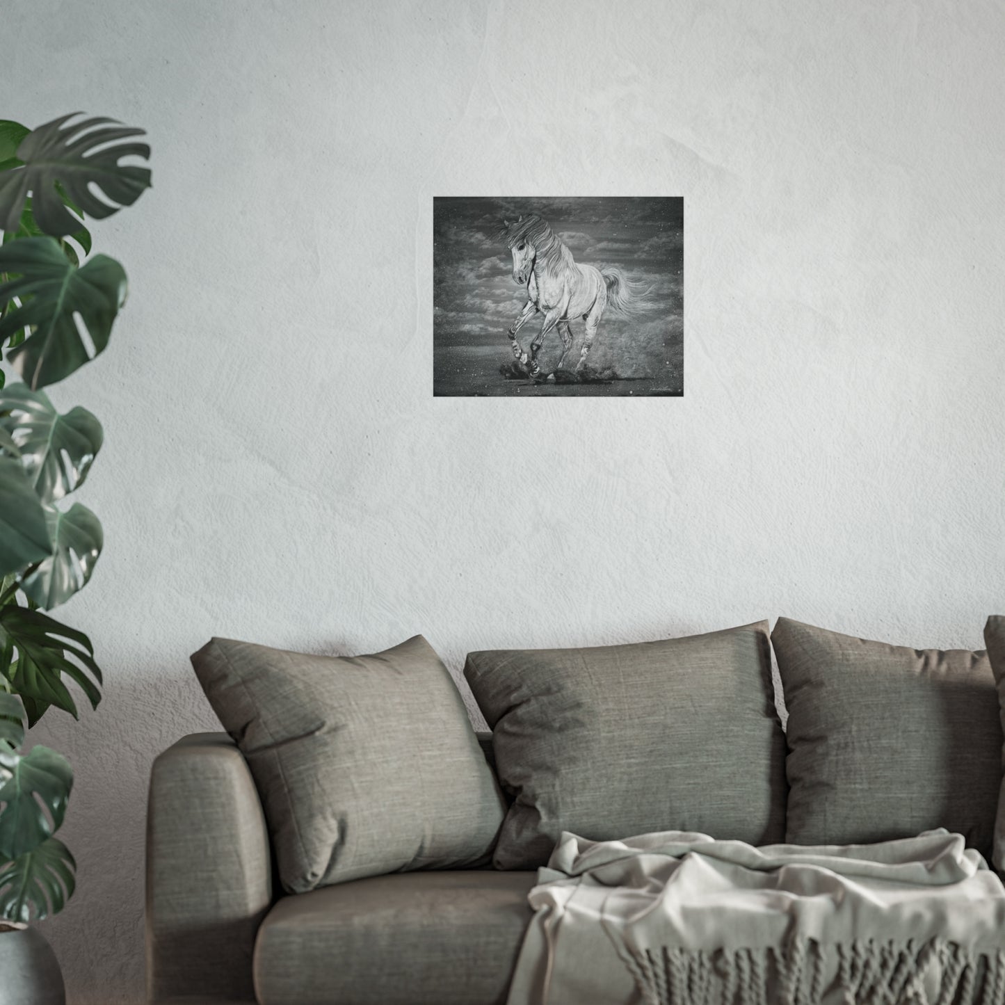 Equine Elegance. Prancing Horse Fine Art Print