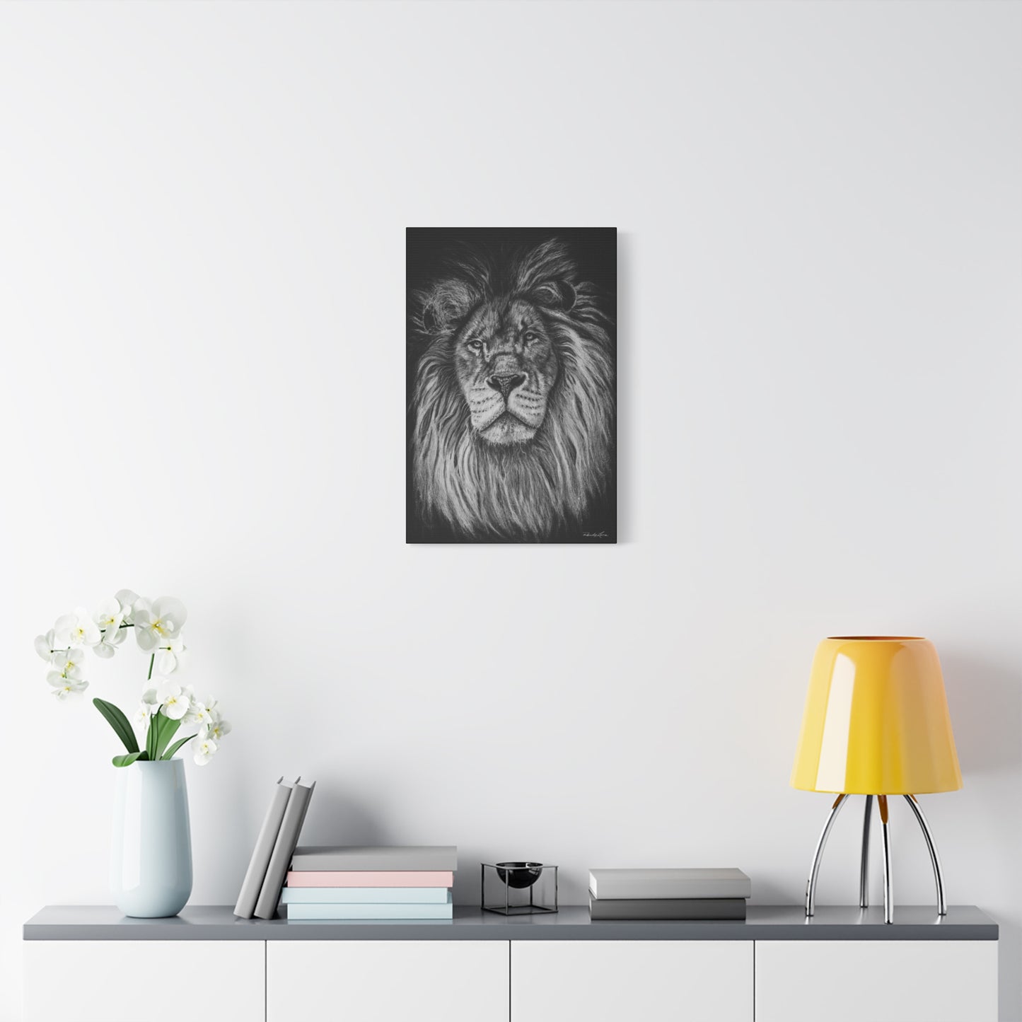The Mane Event, Matte Canvas Lion Print, Stretched, 1.25"