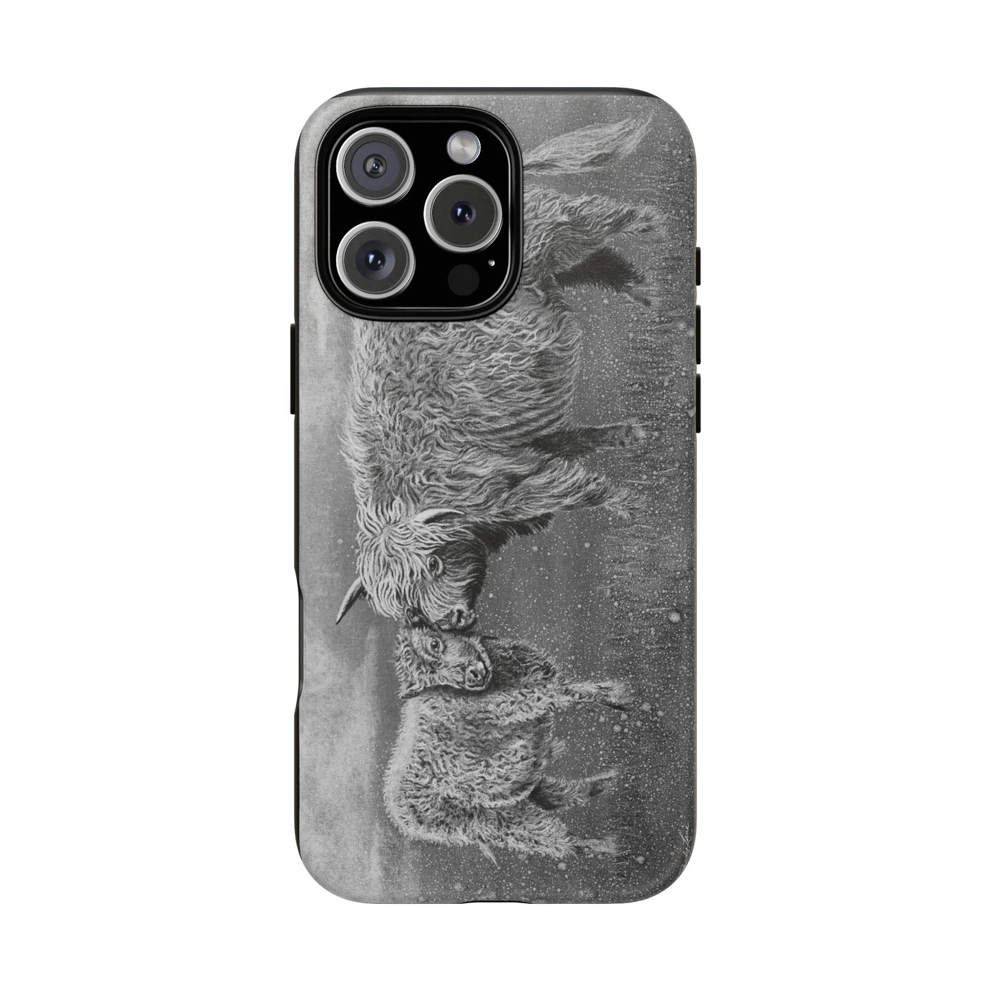Highland Love, Highland Cow theme Phone Case, Tough Cases