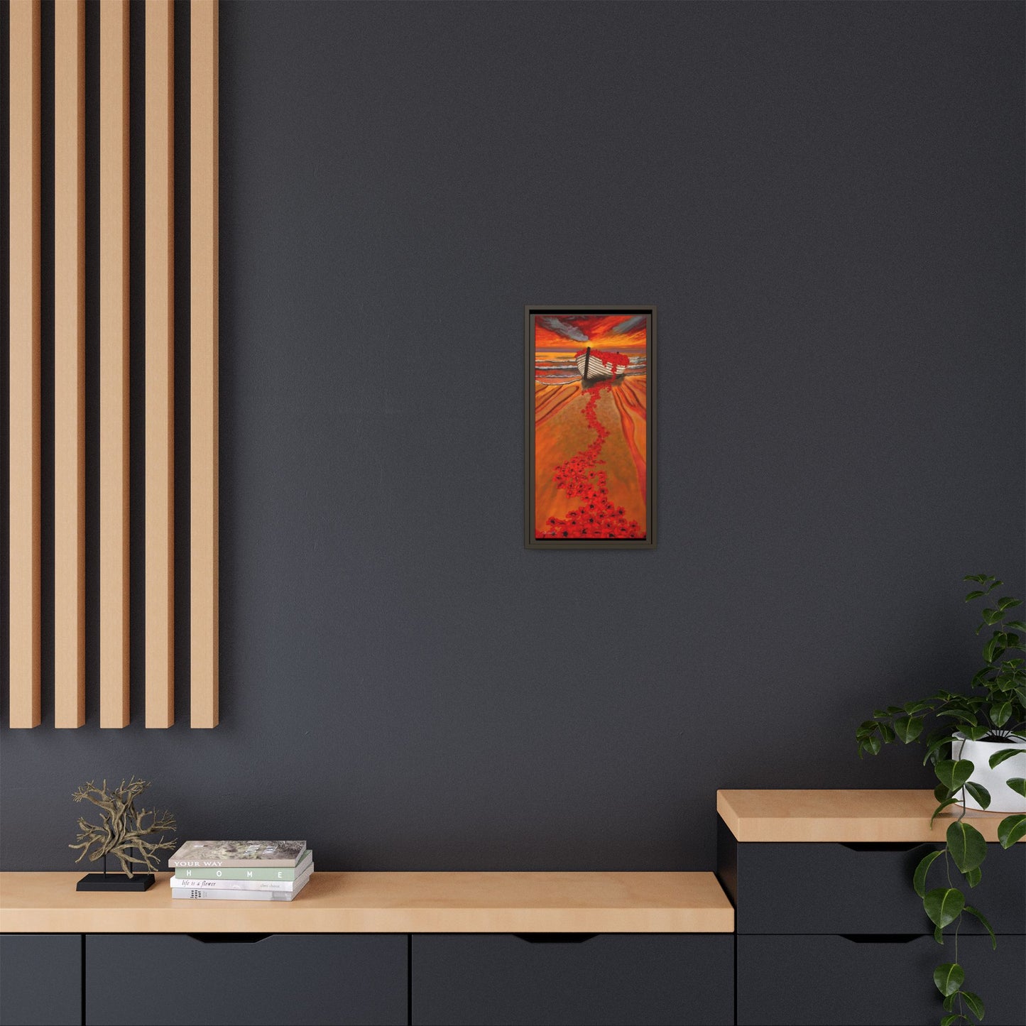 Grace Garden, Vibrant Framed Canvas Art