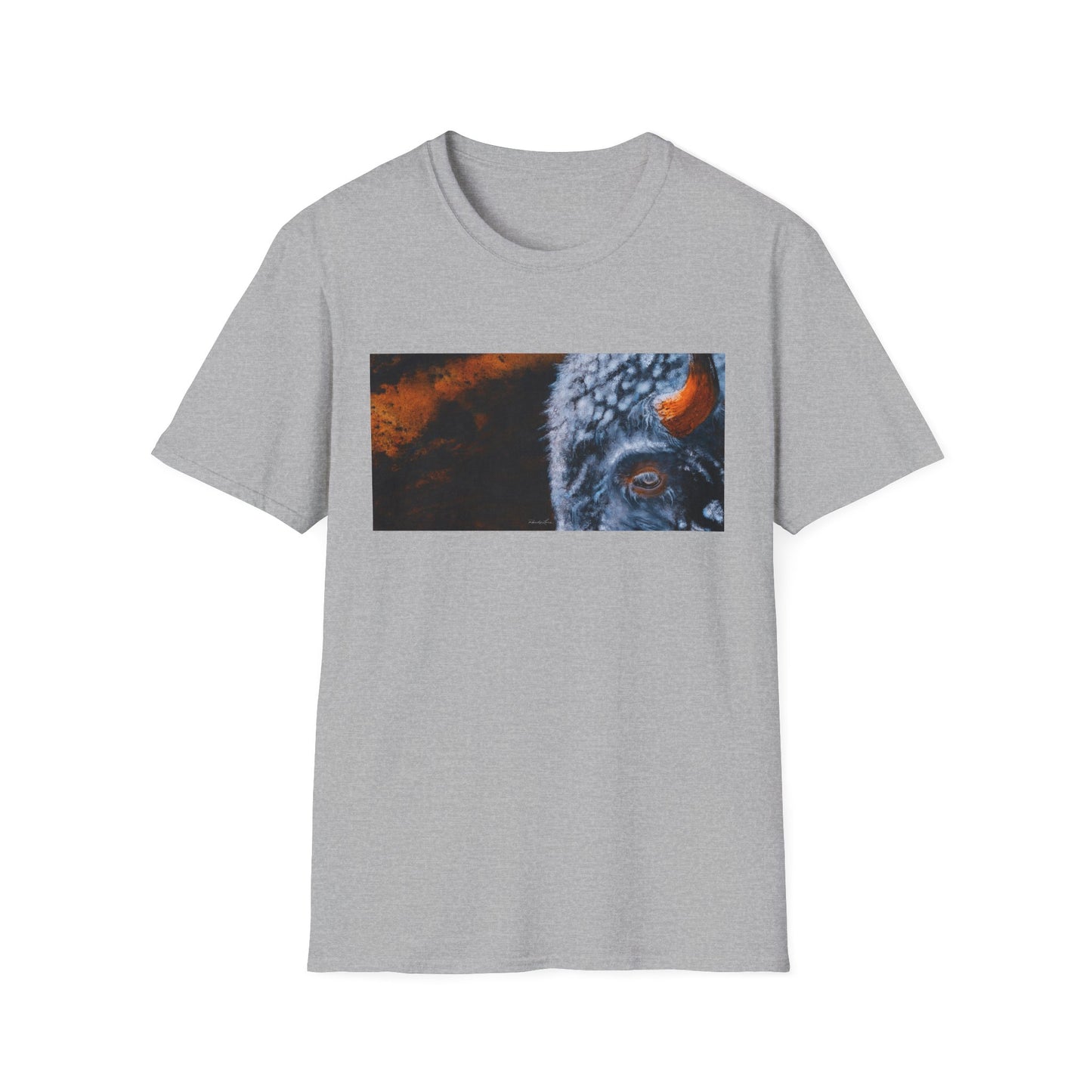Storm Bison, Unisex Softstyle T-Shirt