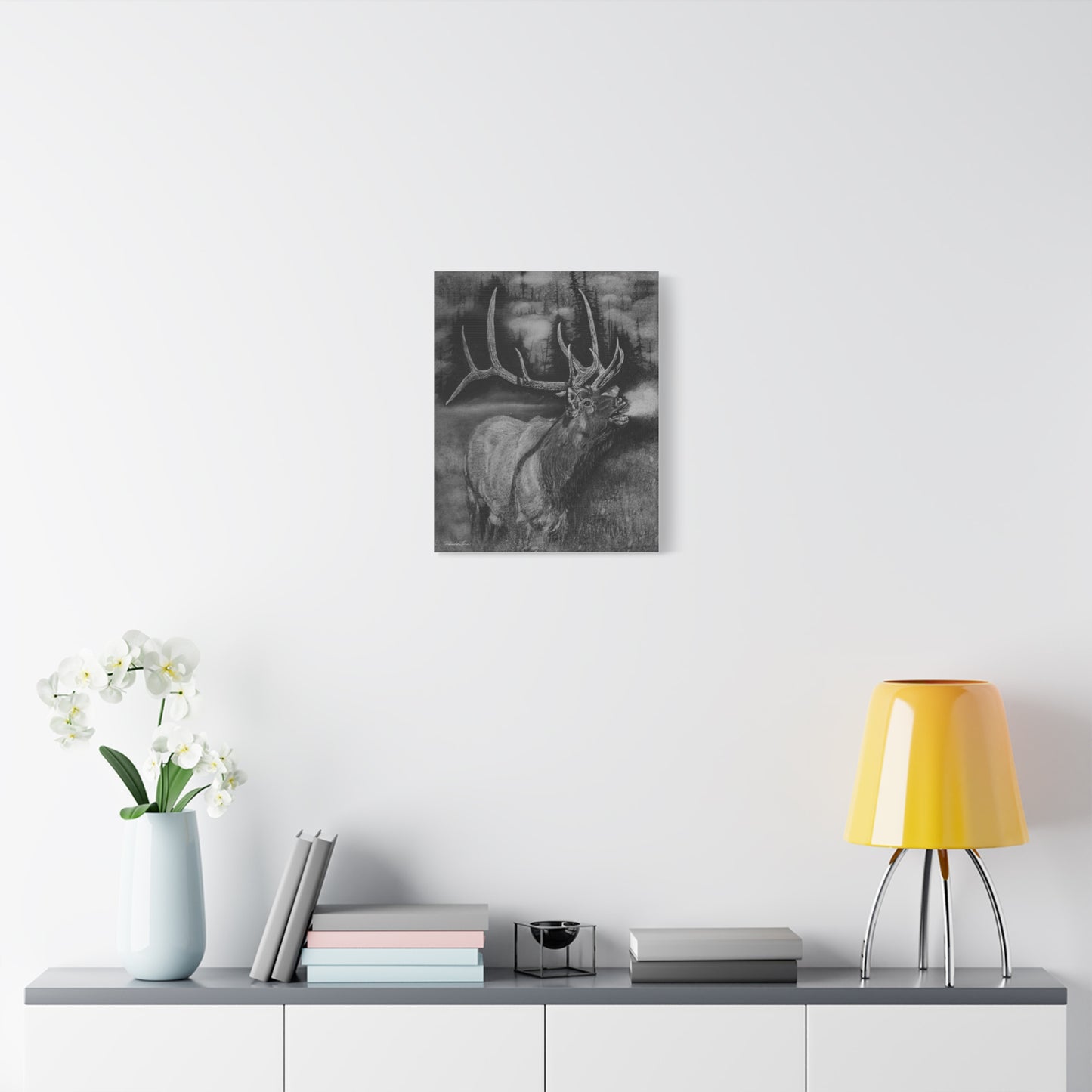 Mountain Music,  Elk Canvas Print