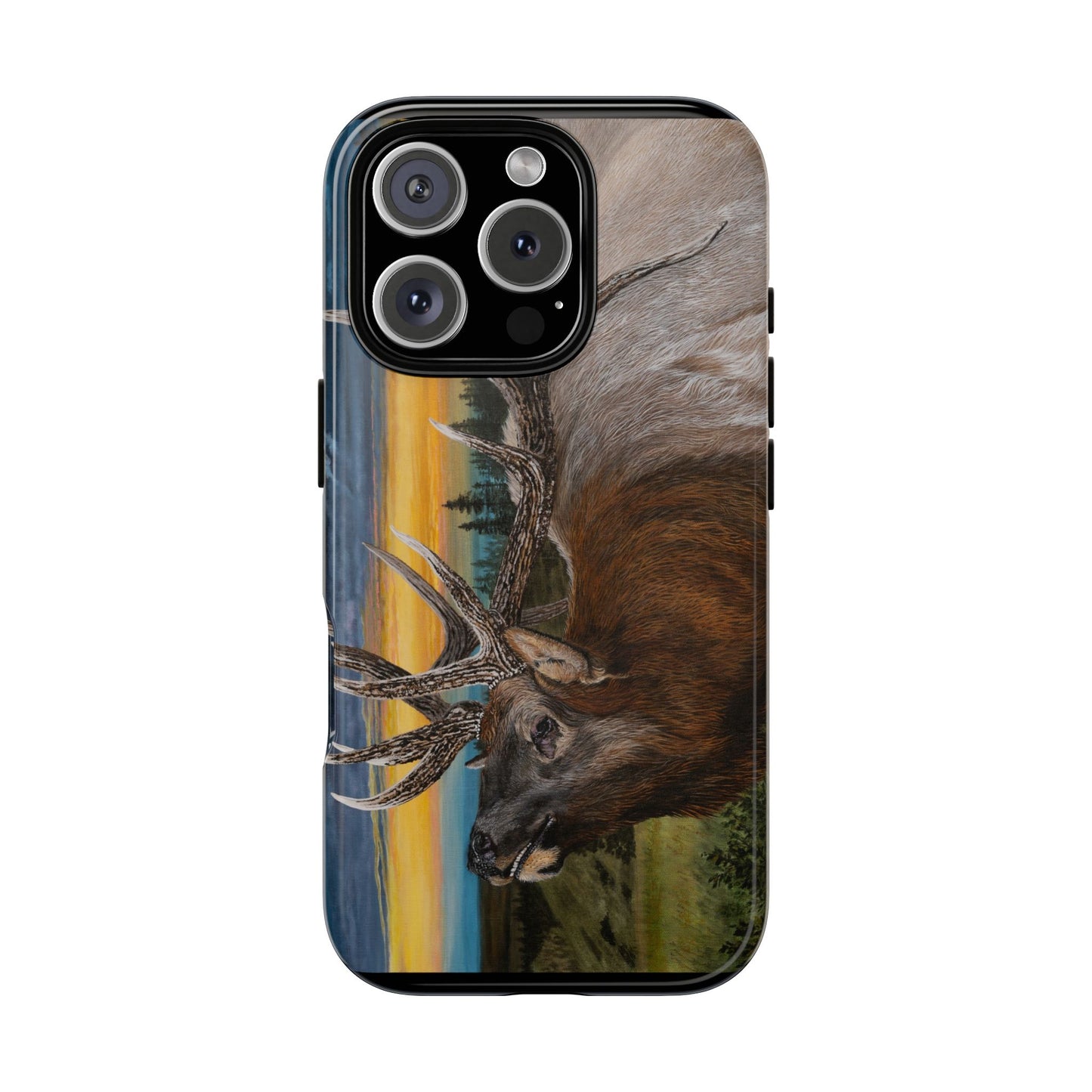 Sunset Serenade, Elk Phone Case