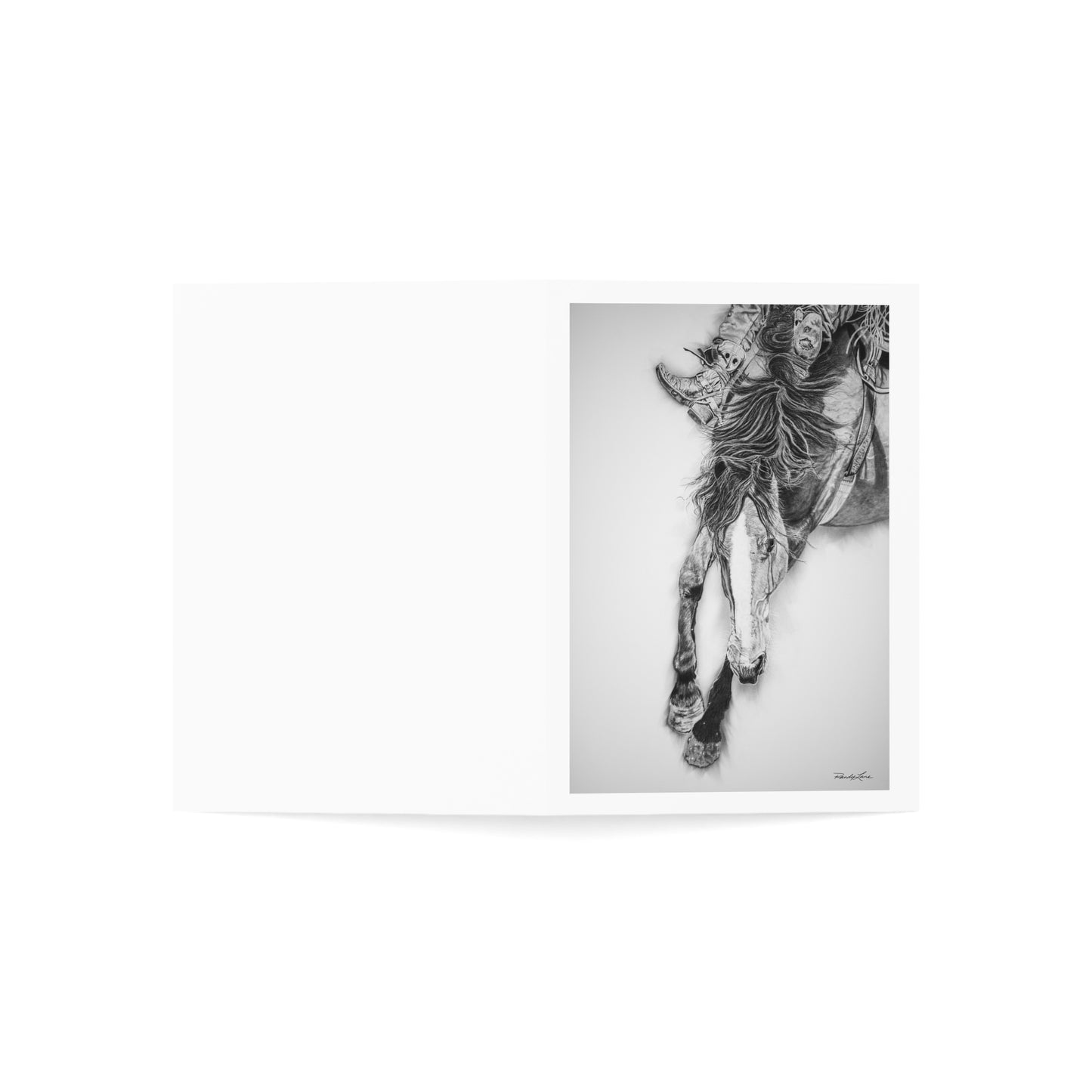 Crazy 8. Rodeo Art Greeting Cards