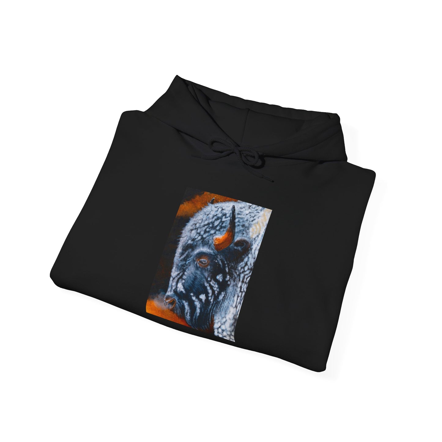 Storm Bison, Unisex Hooded Sweatshirt