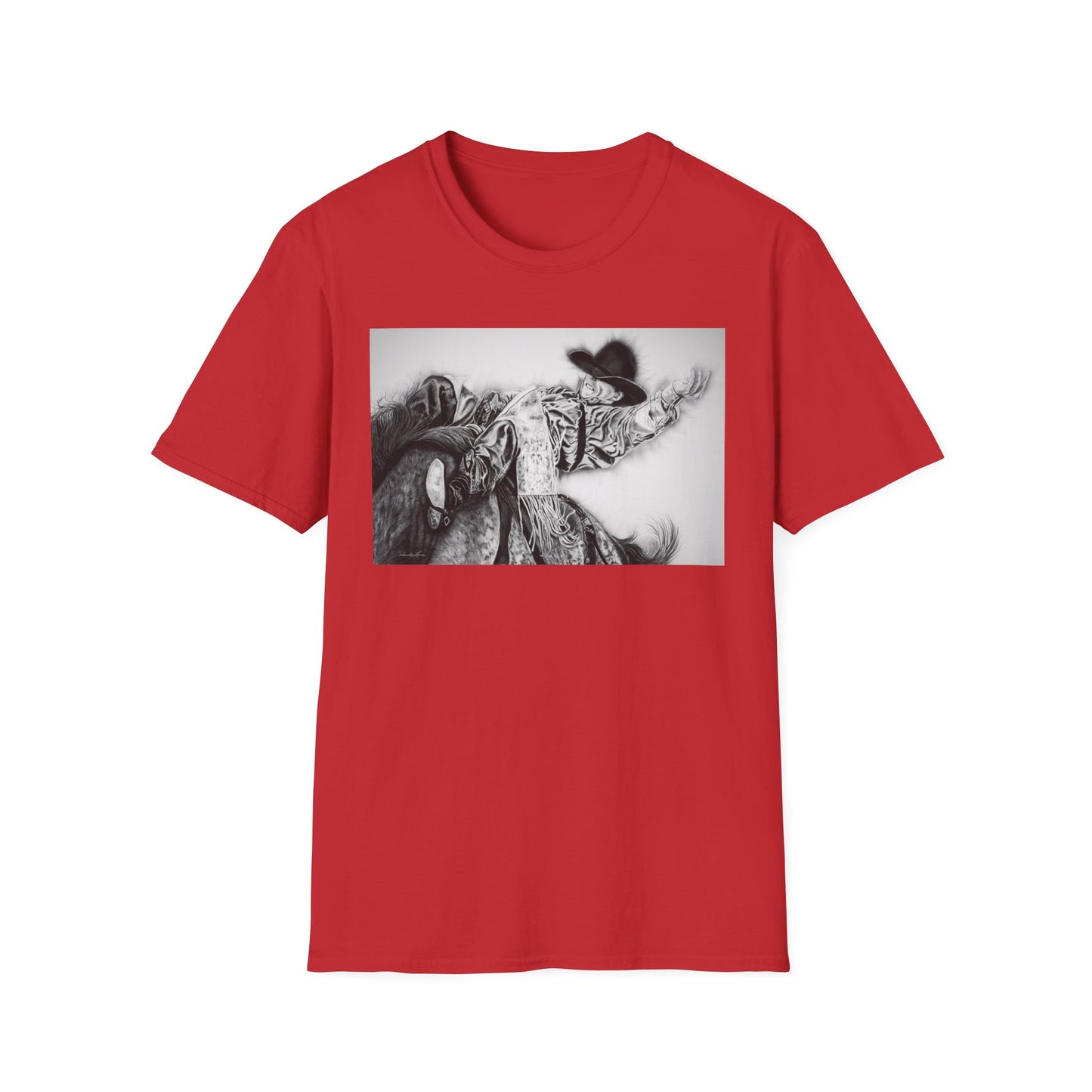 Go Time. Rodeo Cowboy Unisex Softstyle T-Shirt