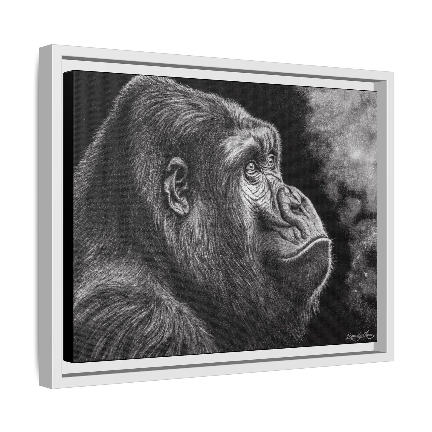 Gorilla, Framed Art Canvas Wall Decor