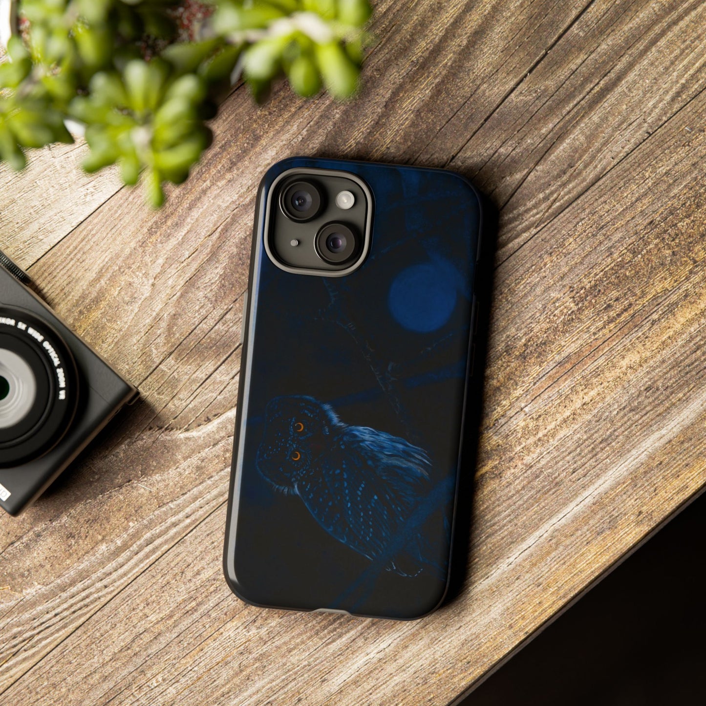 Bright Eyes, Owl Print Phone Case, Tough Cases