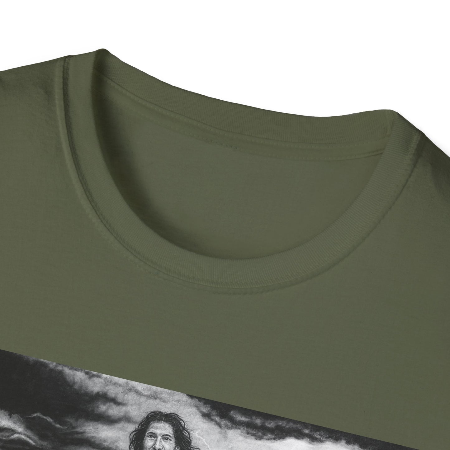 View from the Boat, Jesus Walking on Water Painting T-Shirt — Spiritual Christian Faith Tee