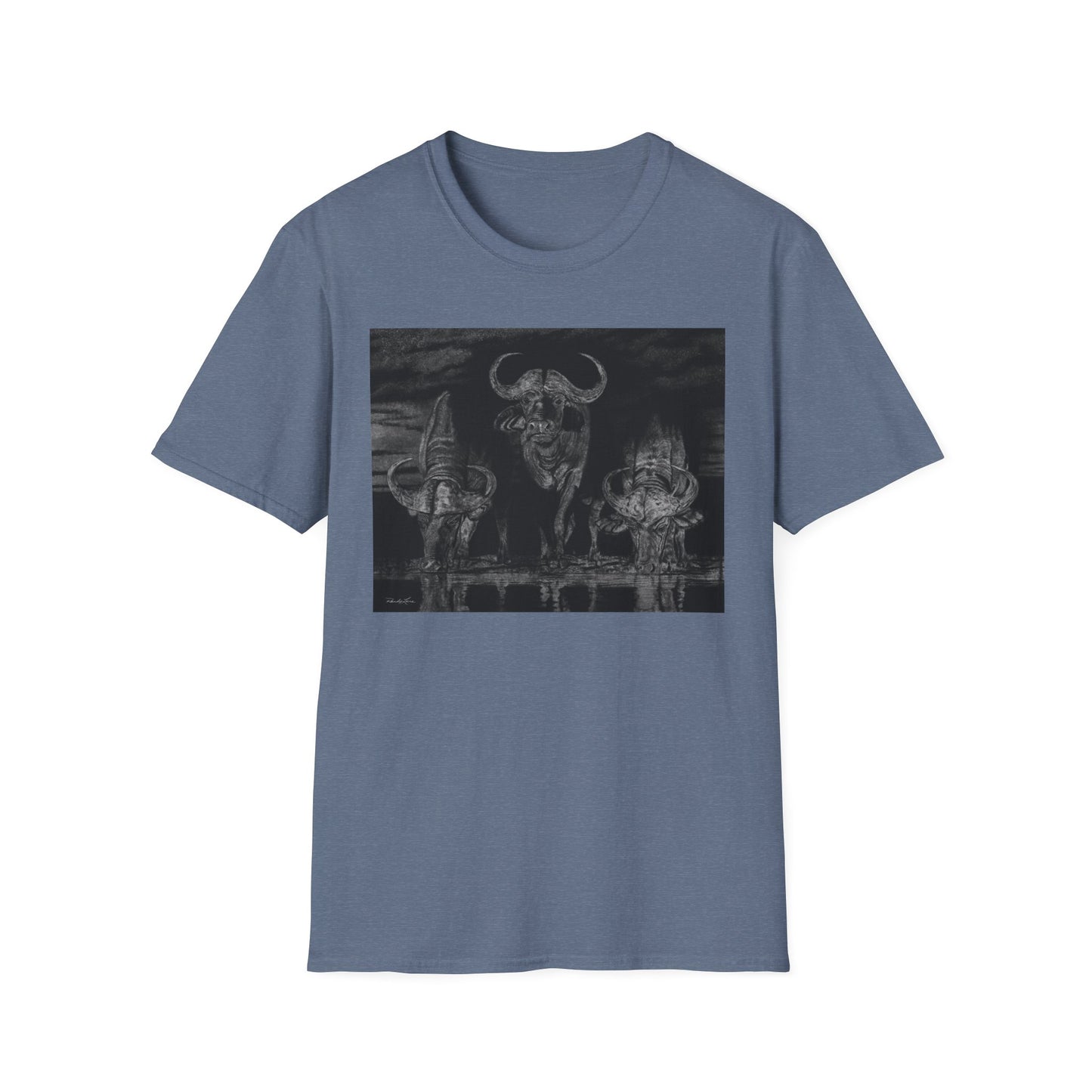 The Waterhole, Cape Buffalo Unisex T-Shirt - Softstyle Tee