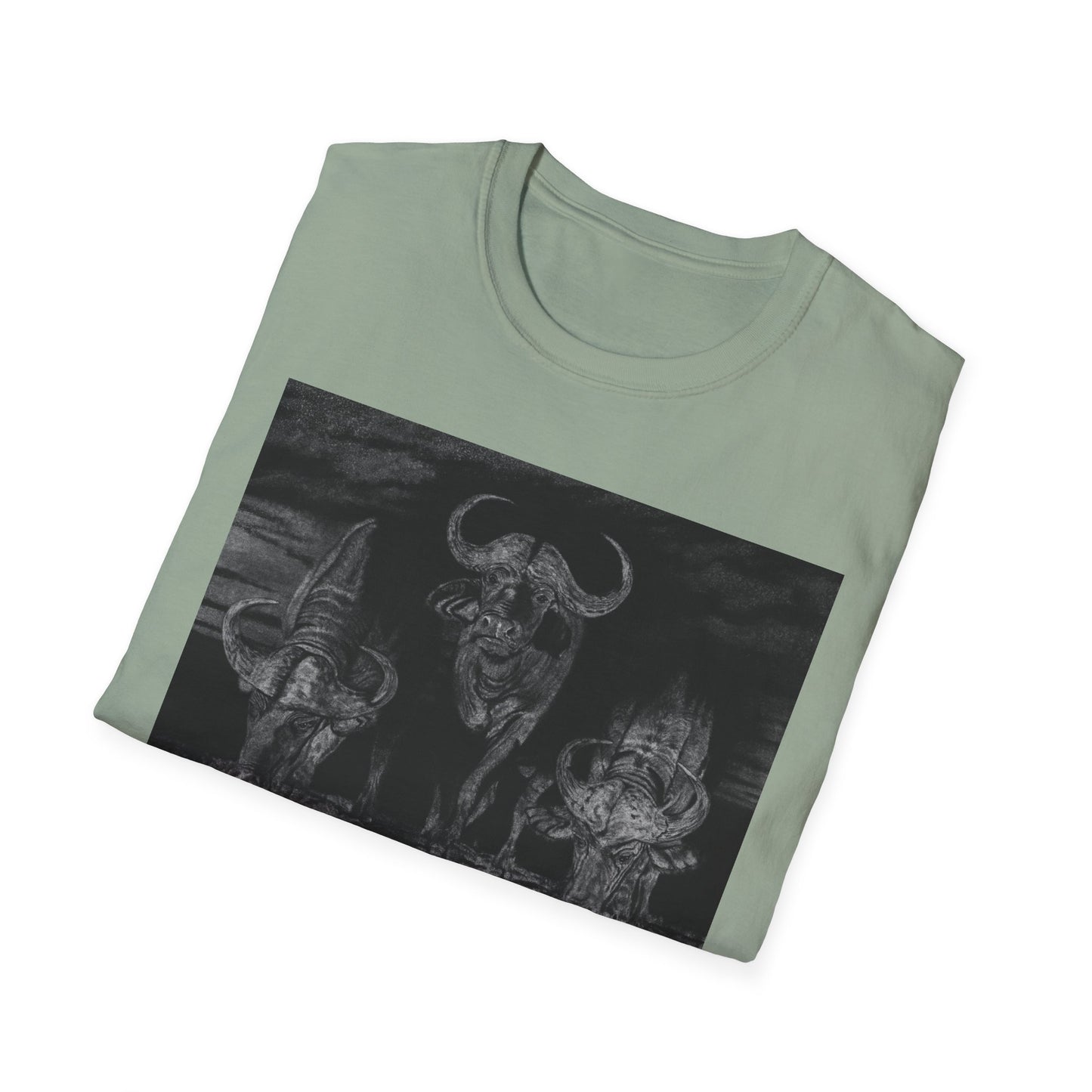 The Waterhole, Cape Buffalo Unisex T-Shirt - Softstyle Tee