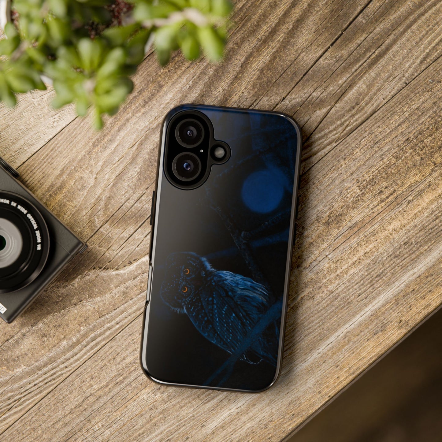 Bright Eyes, Owl Print Phone Case, Tough Cases