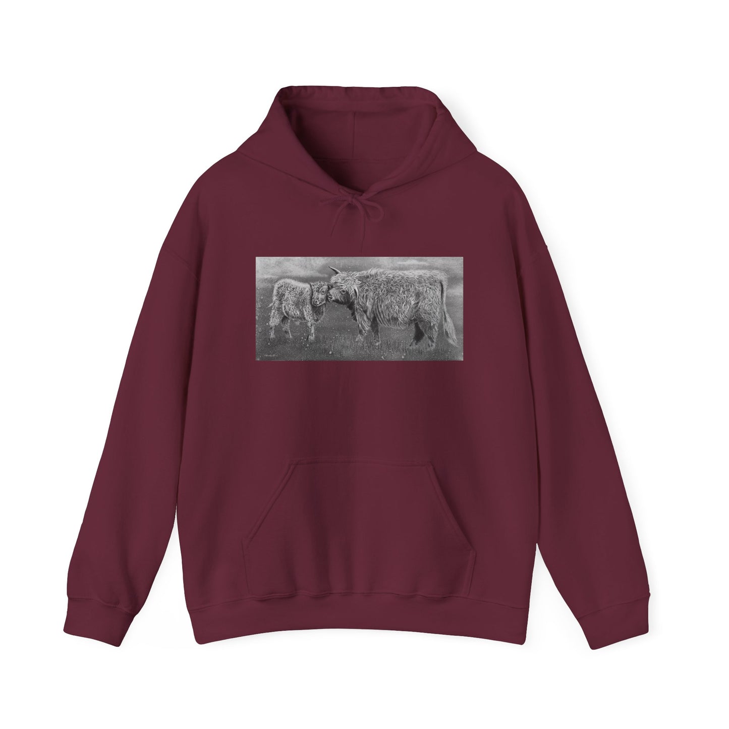 Highland Love, Hoodie, Cozy Unisex Sweatshirt