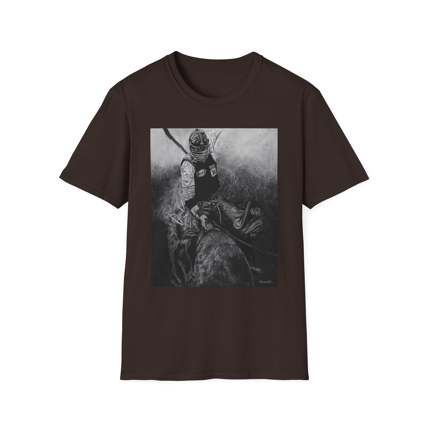 Gettin Frosty. Bull Rider Graphic Tee, Soft Style Casual Shirt