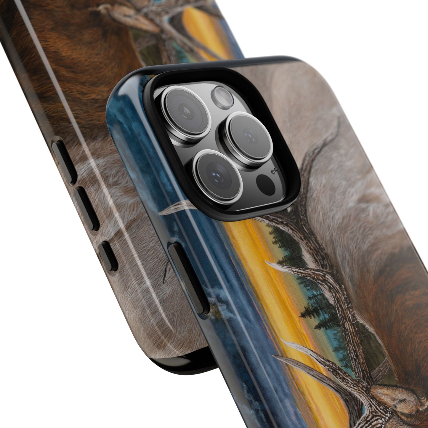 Sunset Serenade, Elk Phone Case