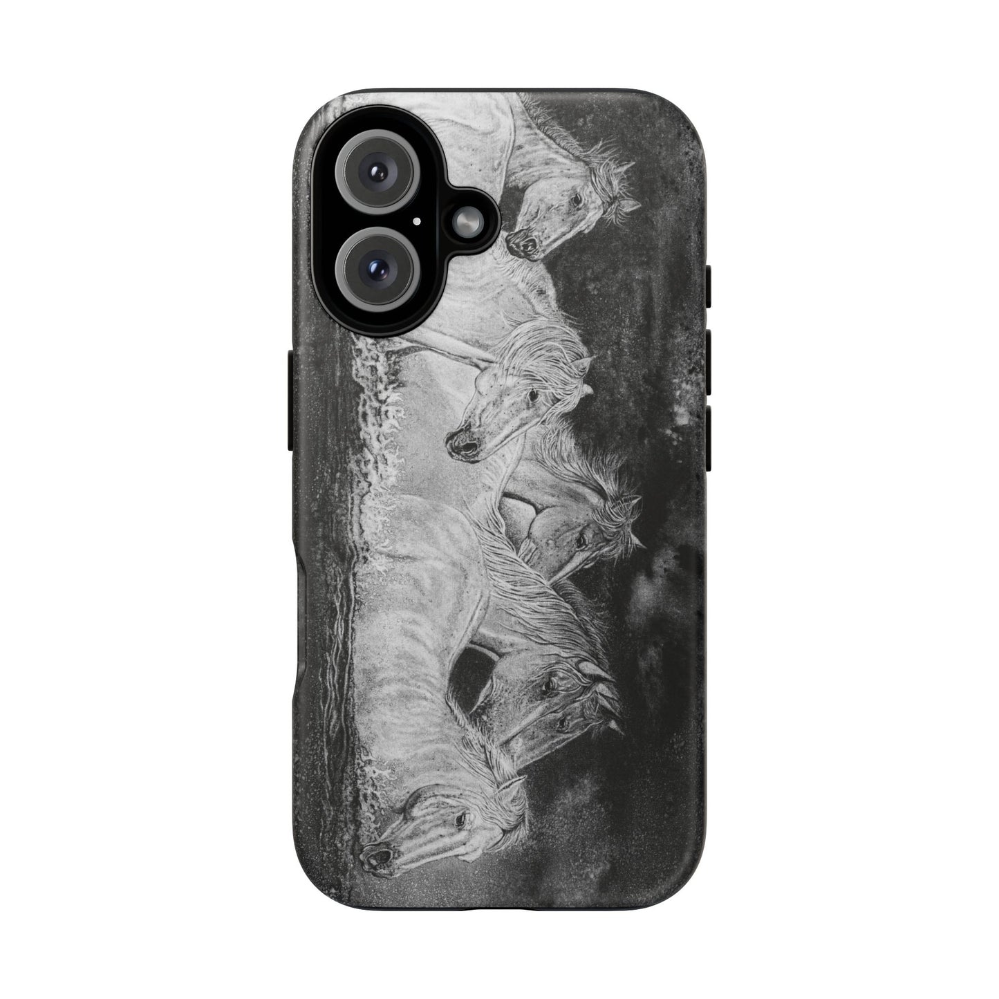 Night Swim, Horse-Themed Phone Case, Stylish Tough Cases
