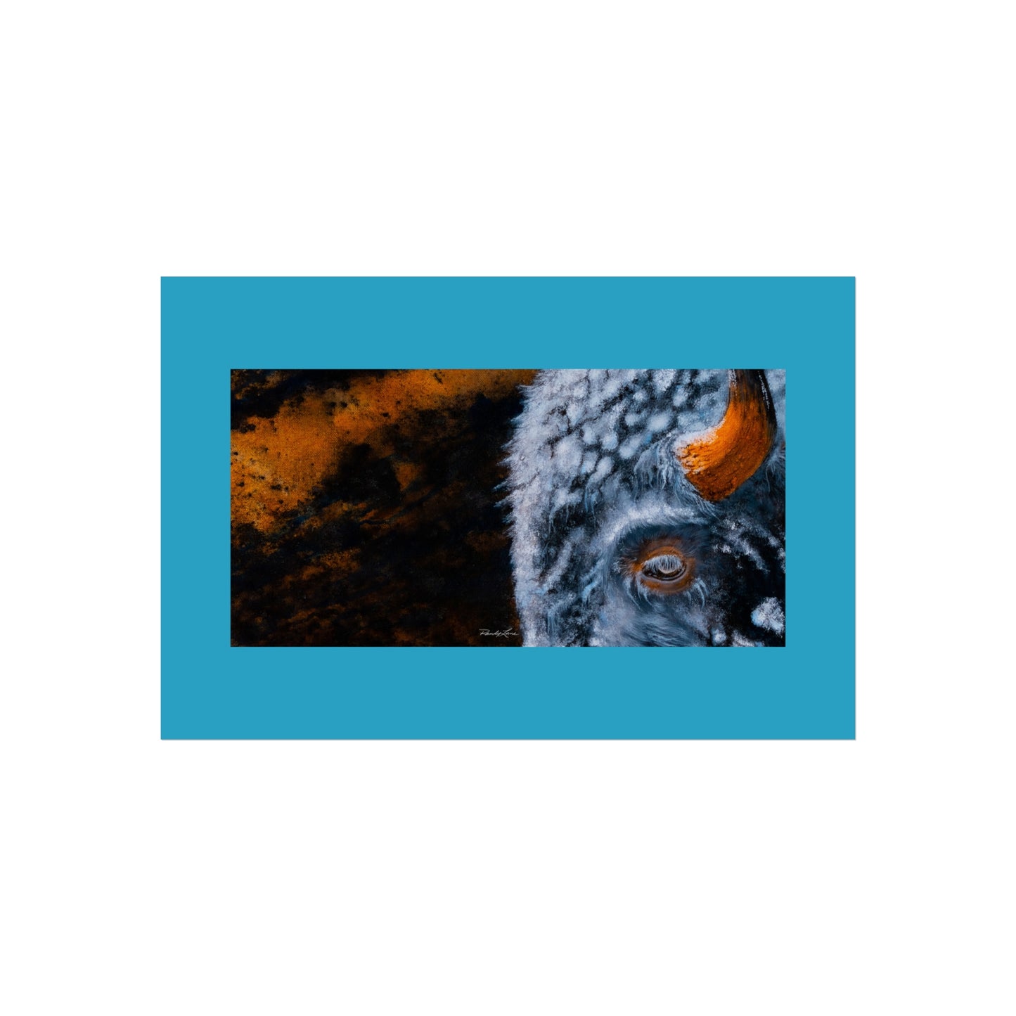 Storm Bison, Fine Art Print