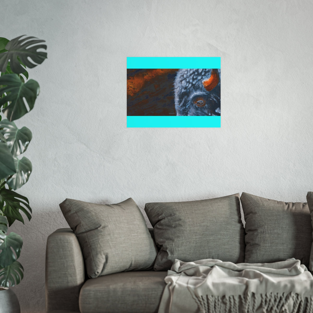 Storm Bison, Bison Portrait Fine Art Print — Satin or Archival Matte