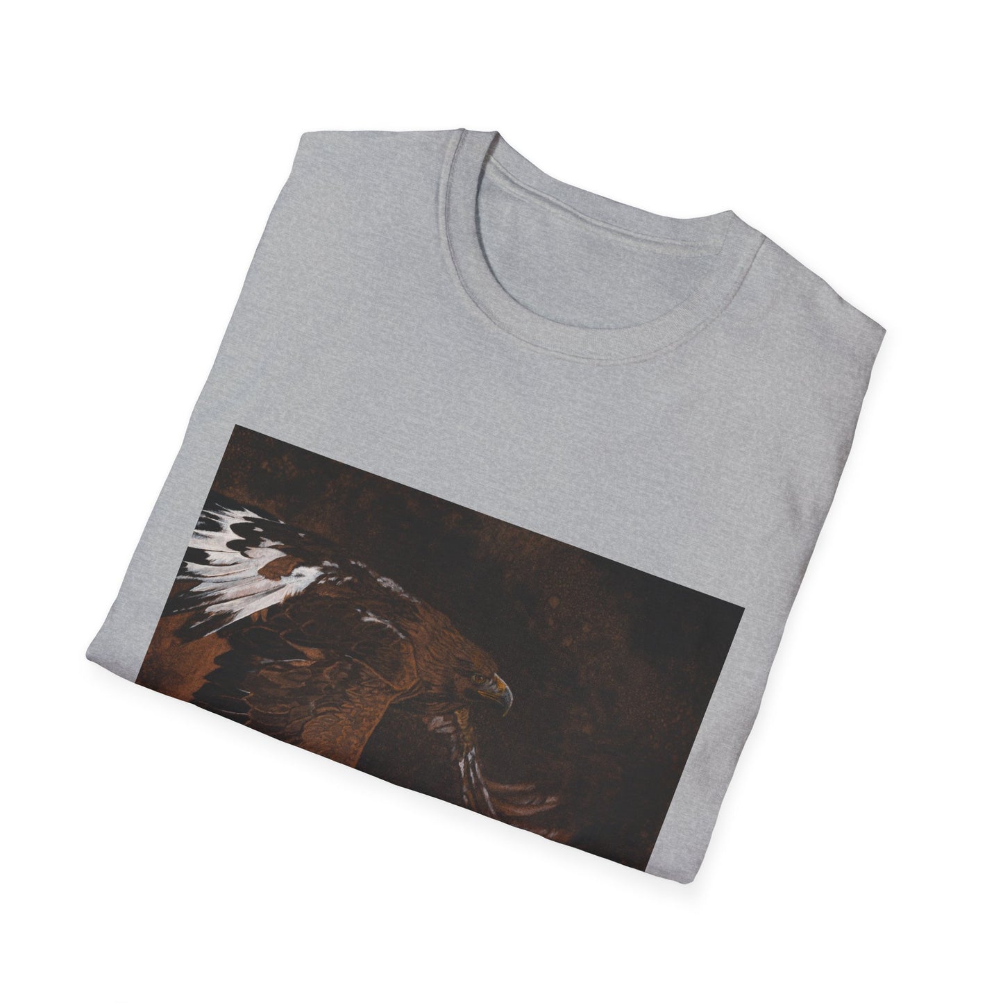 Golden Flight, Golden Eagle Unisex T-Shirt, Softstyle Tee