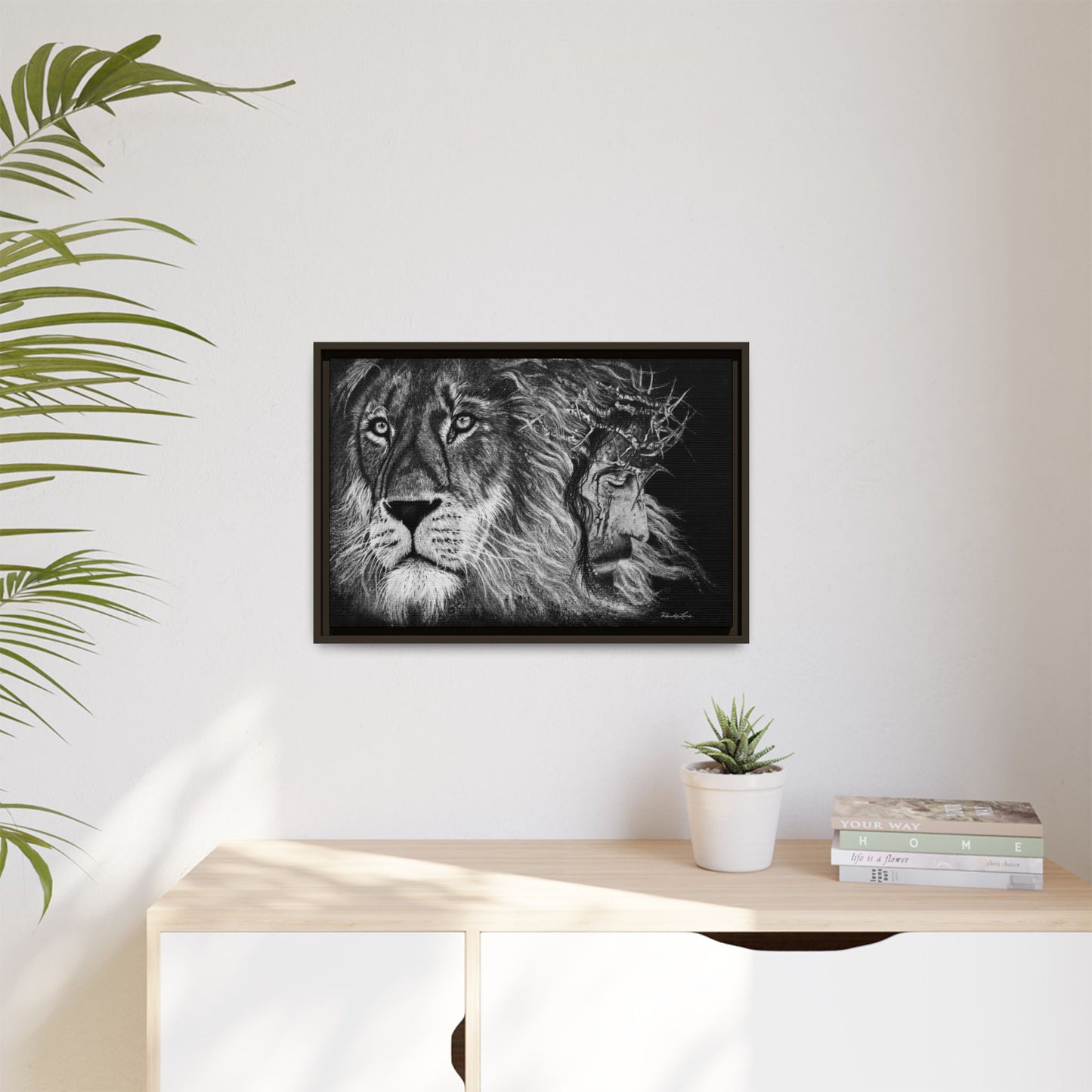Lion King, Framed Matte Canvas Print