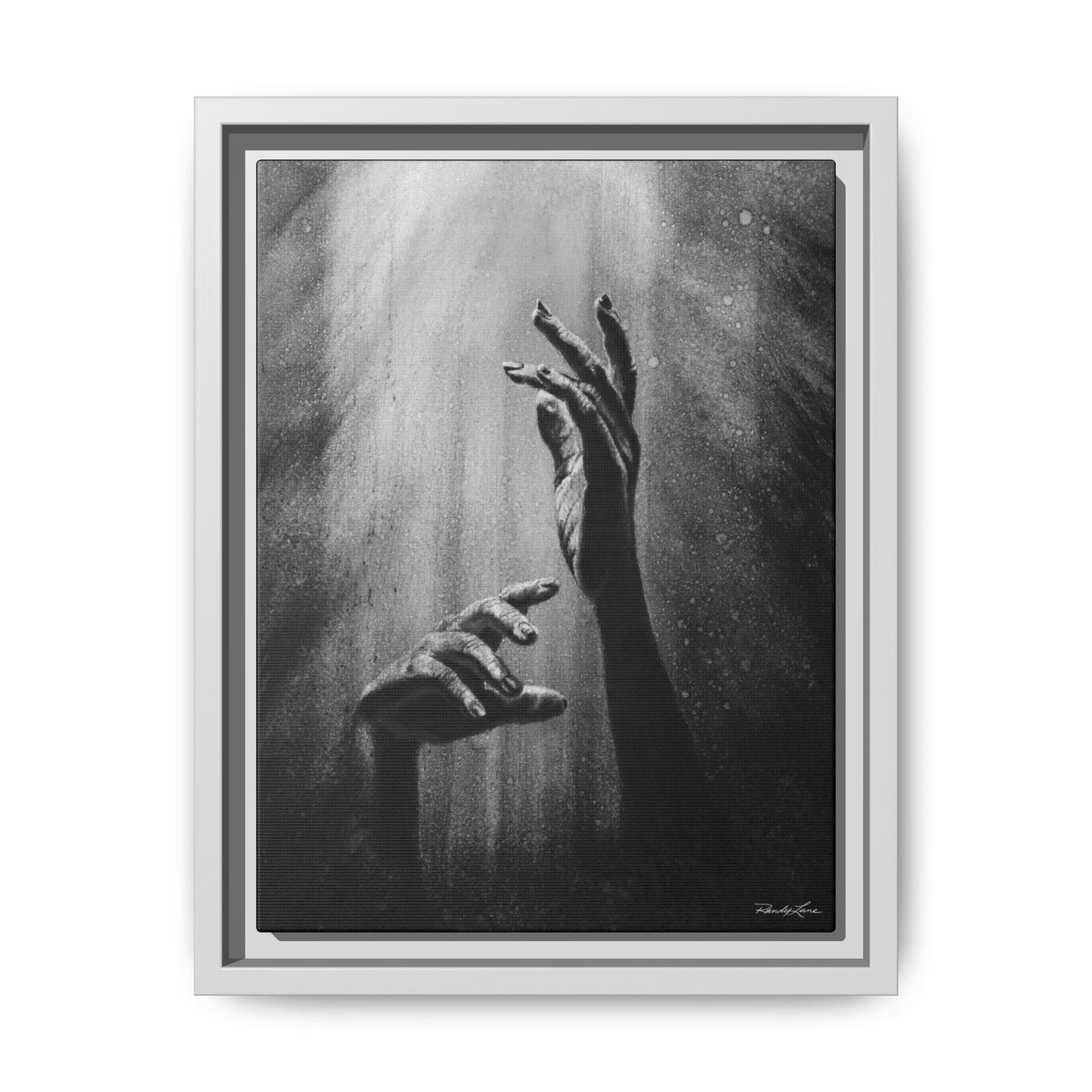 Divine Dance. Framed Stretched Matte Canvas Art Print