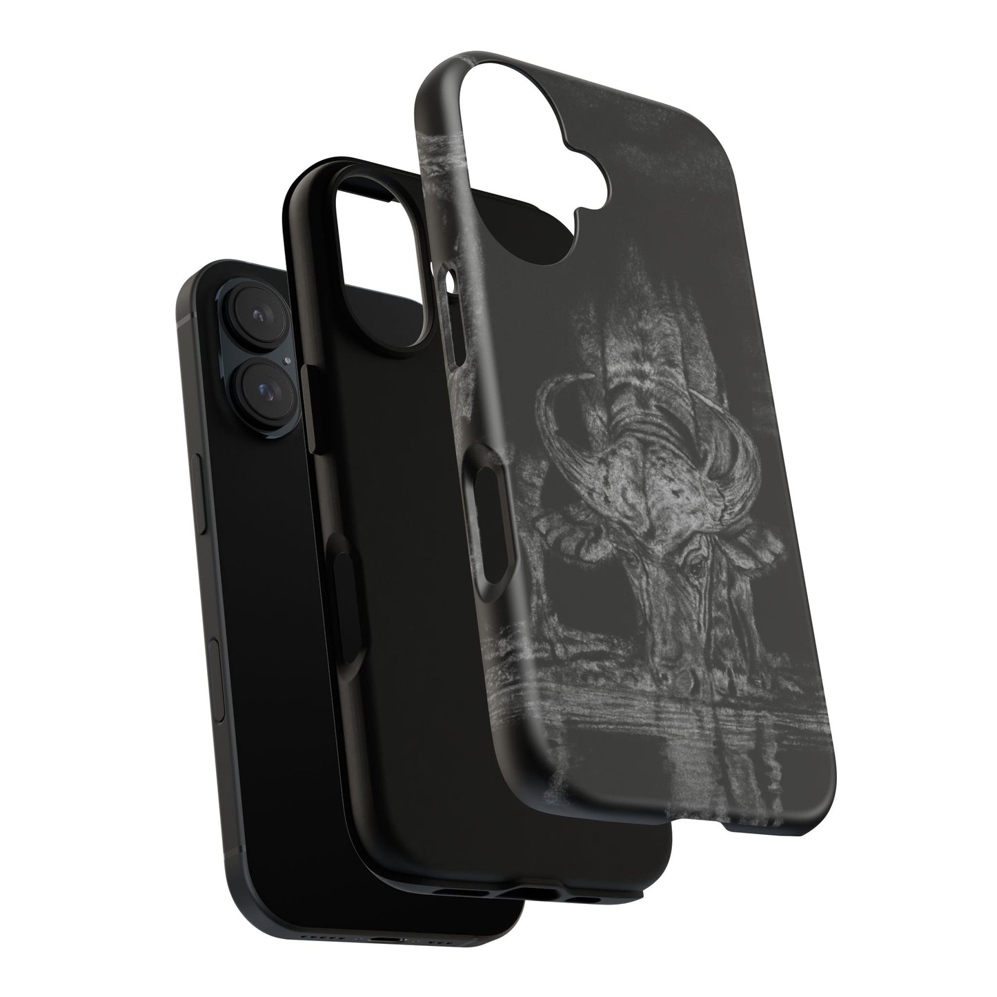 The Waterhole, Cape Buffalo Tough Phone Cases