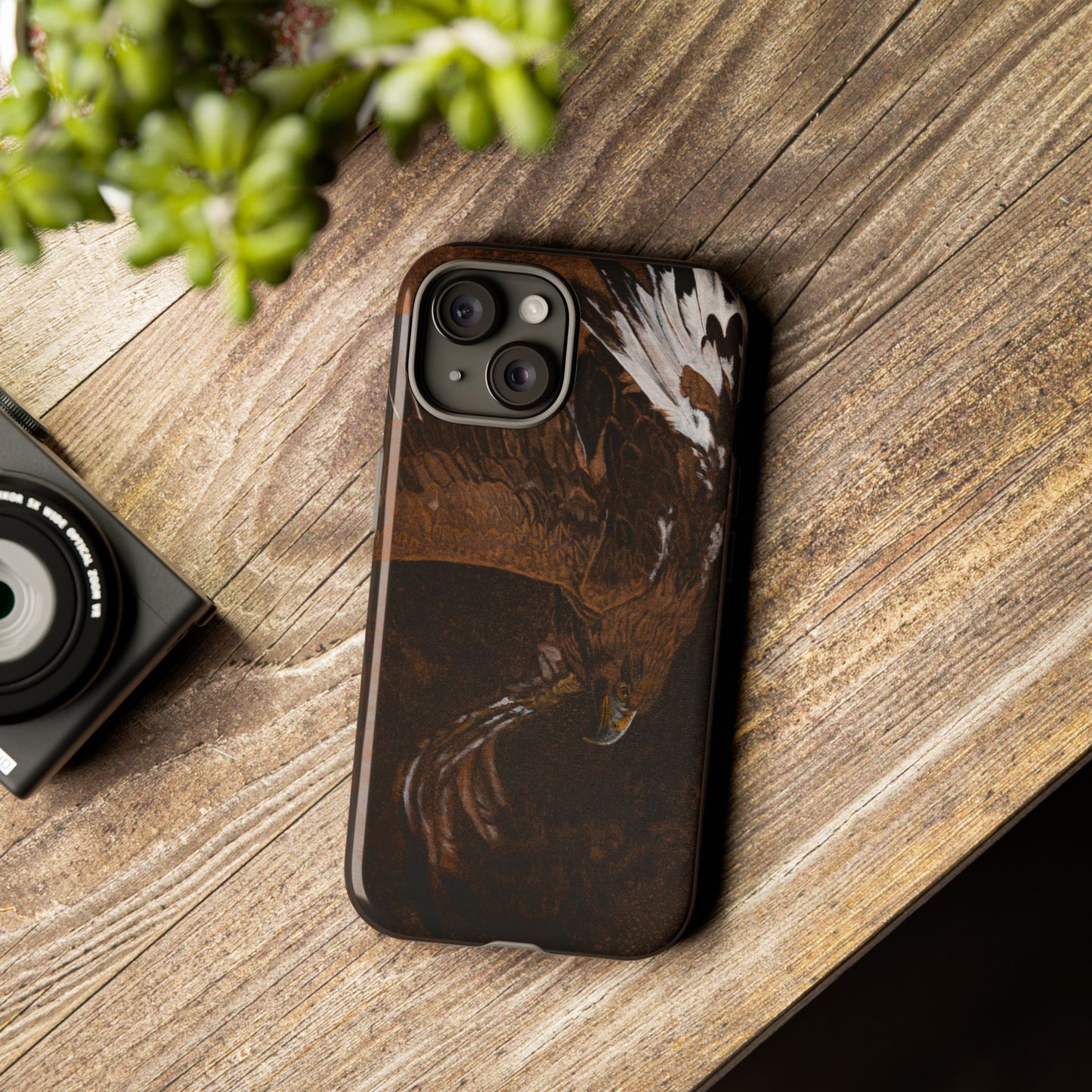 Golden Flight, Eagle Design Phone Case, Tough Cases