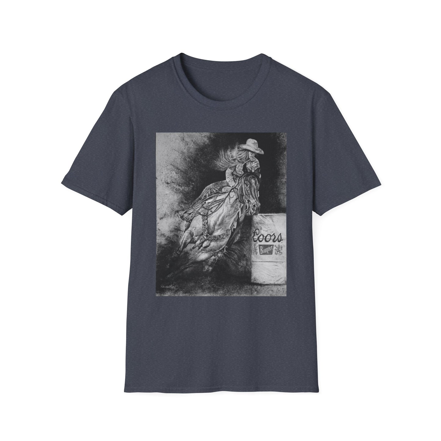 Sophie's Run. Rodeo Barrel Racer Unisex Softstyle T-Shirt