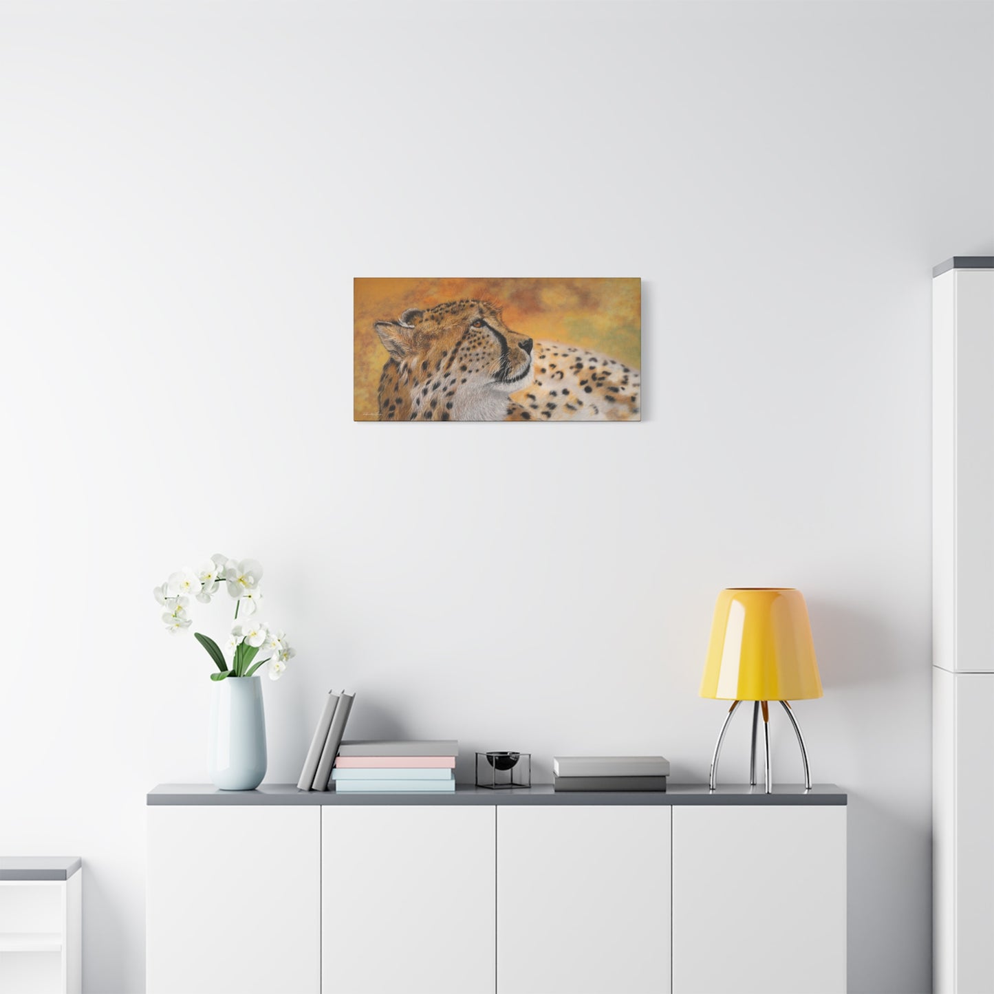 Cheetah Chill,  Canvas Cheetah Wall Art,