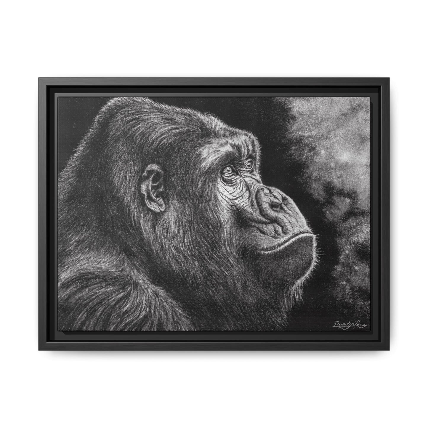 Gorilla, Framed Art Canvas Wall Decor