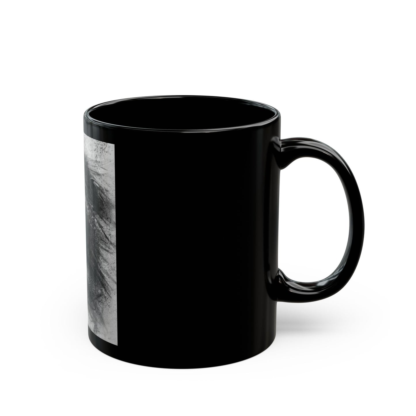 Let the Lion Roar, Lion Mug, Black Mug with Lion Print