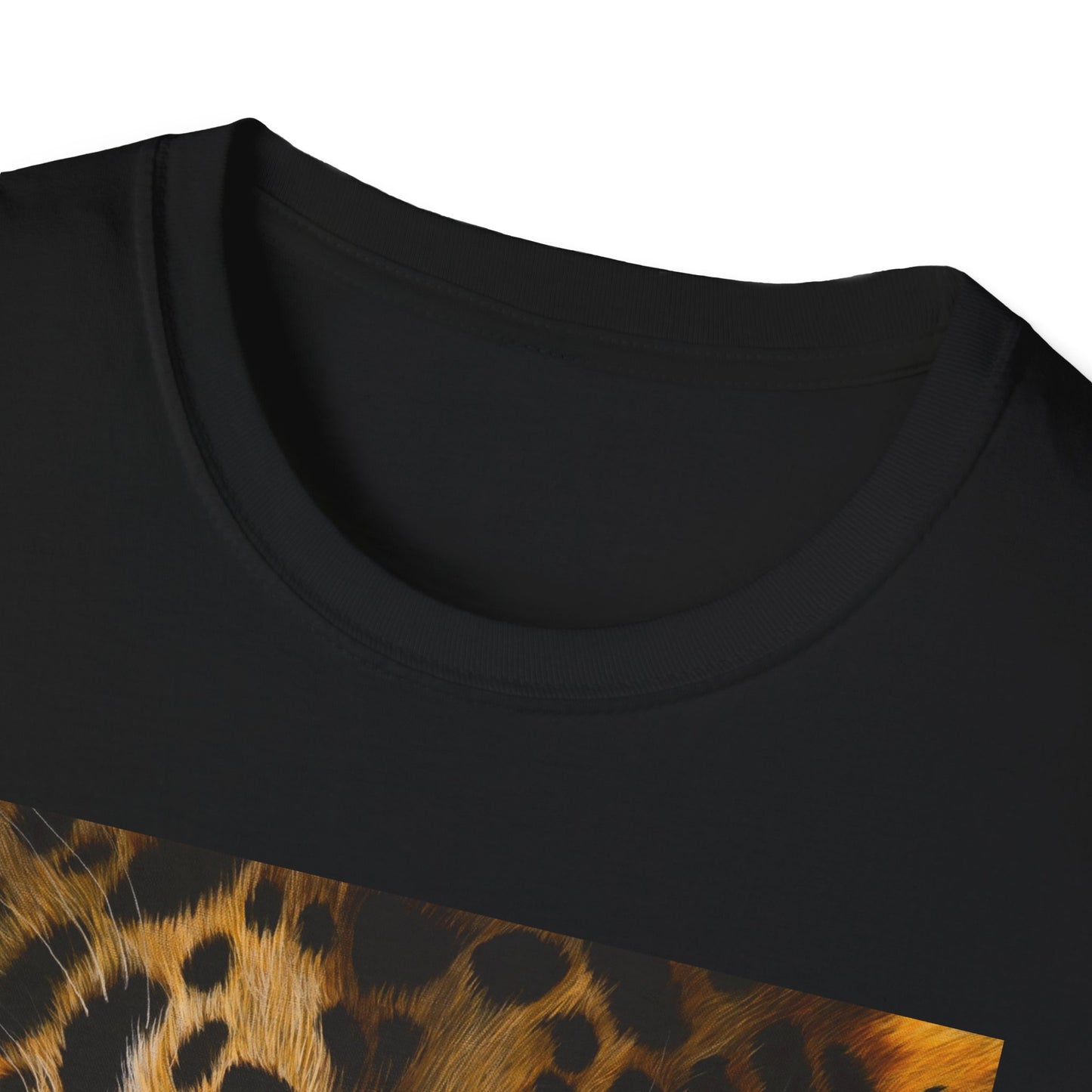 Windows to the Soul, Leopard Print Unisex Softstyle T-Shirt