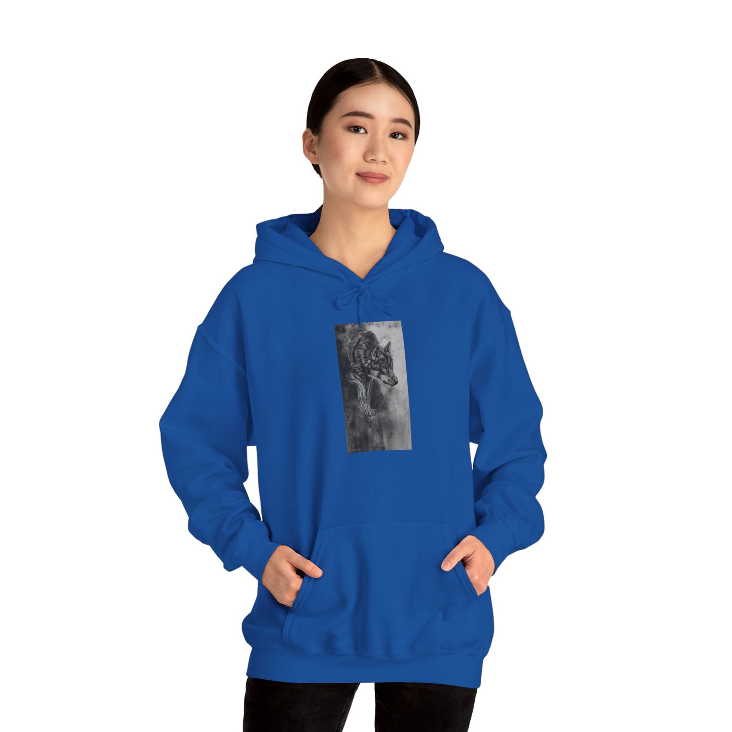 Specter, Wolf Unisex Hooded Sweatshirt