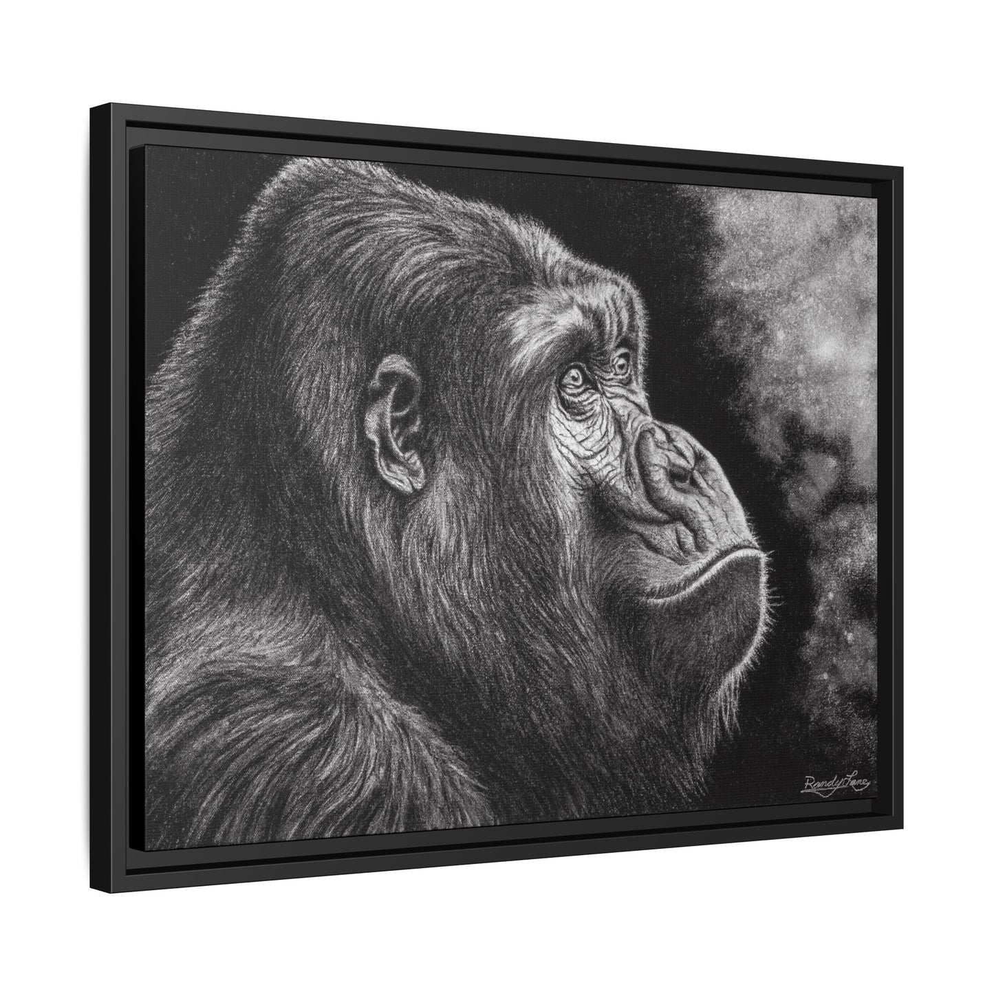 Gorilla, Framed Art Canvas Wall Decor
