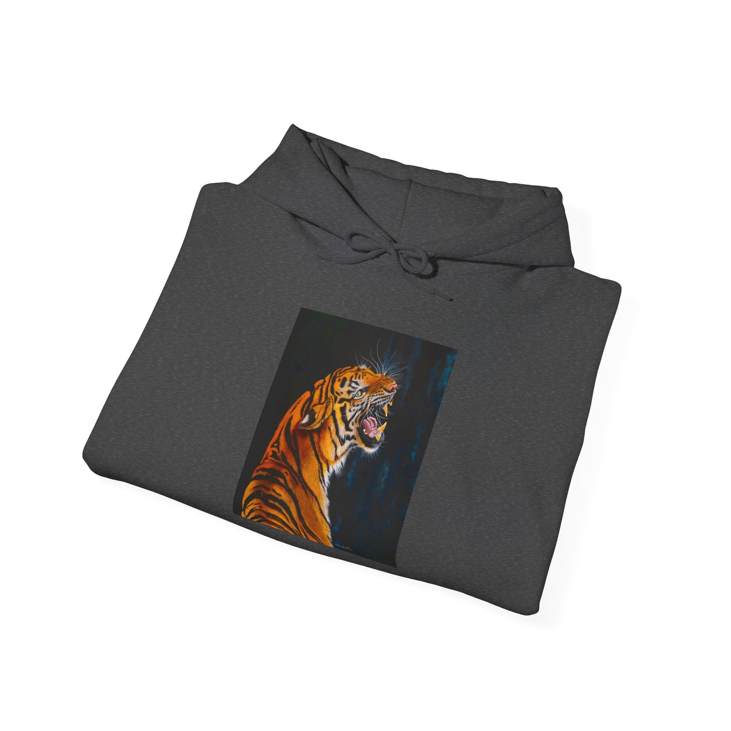 Beautifully Bold, Roaring Tiger-Themed Unisex Heavy Blend™ Hooded Sweatshirt
